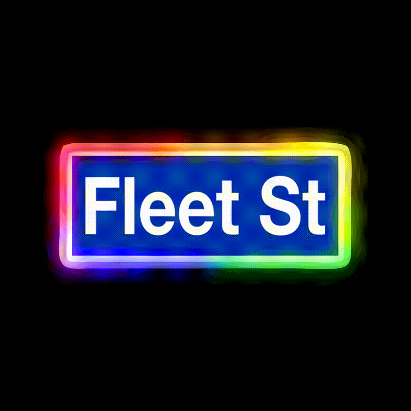 Fleet Street Sweeney Todd Blue Barber Shop Haircut Led Neon Sign