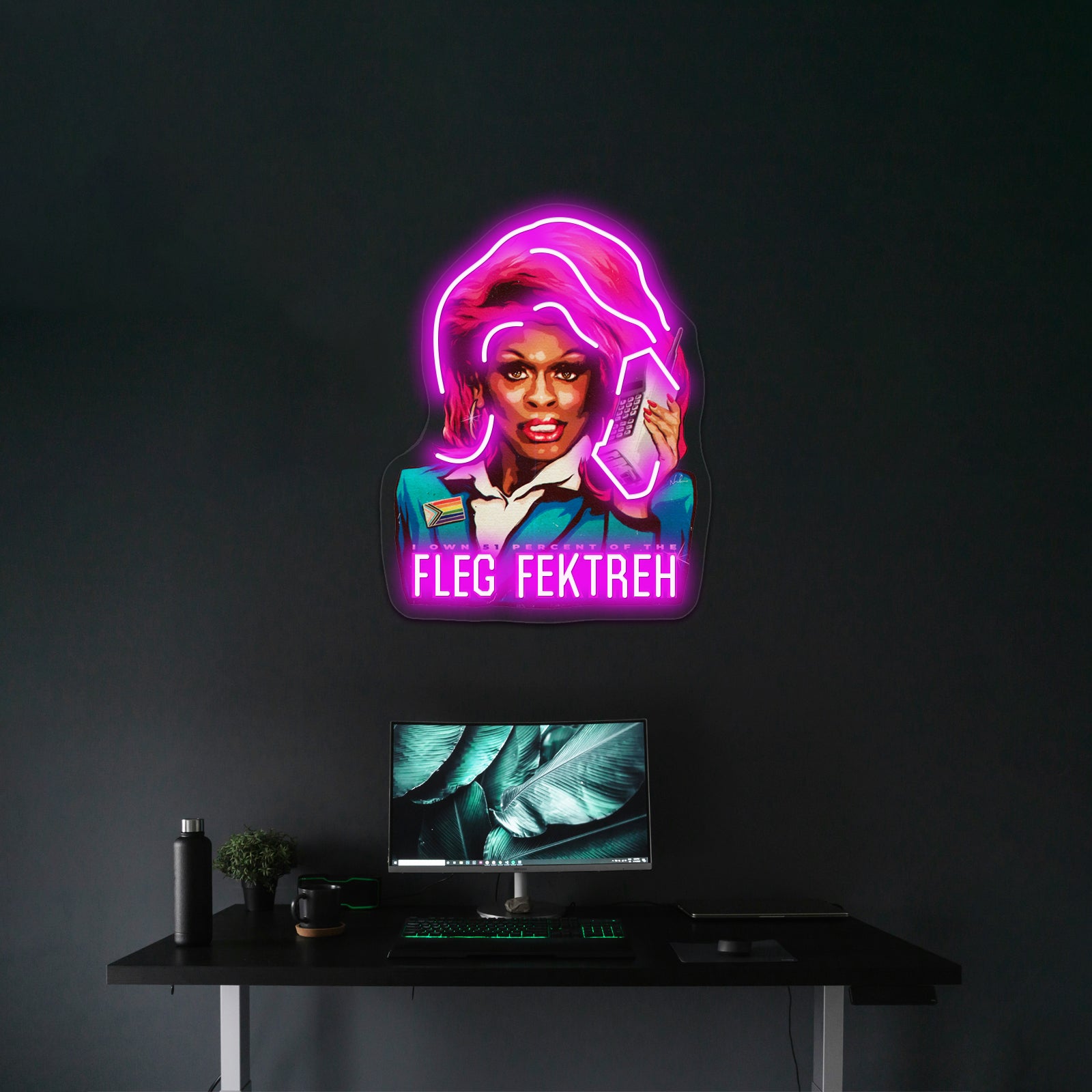 Fleg Fektreh Artwork Personalized Light Up Sign | Shineneon