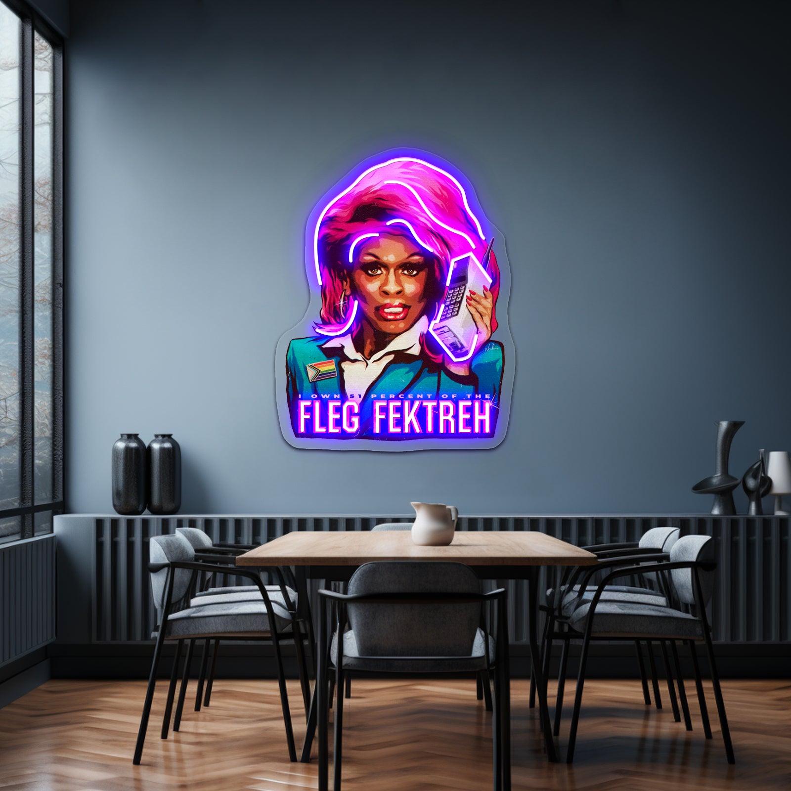 Fleg Fektreh Artwork Personalized Light Up Sign | Shineneon