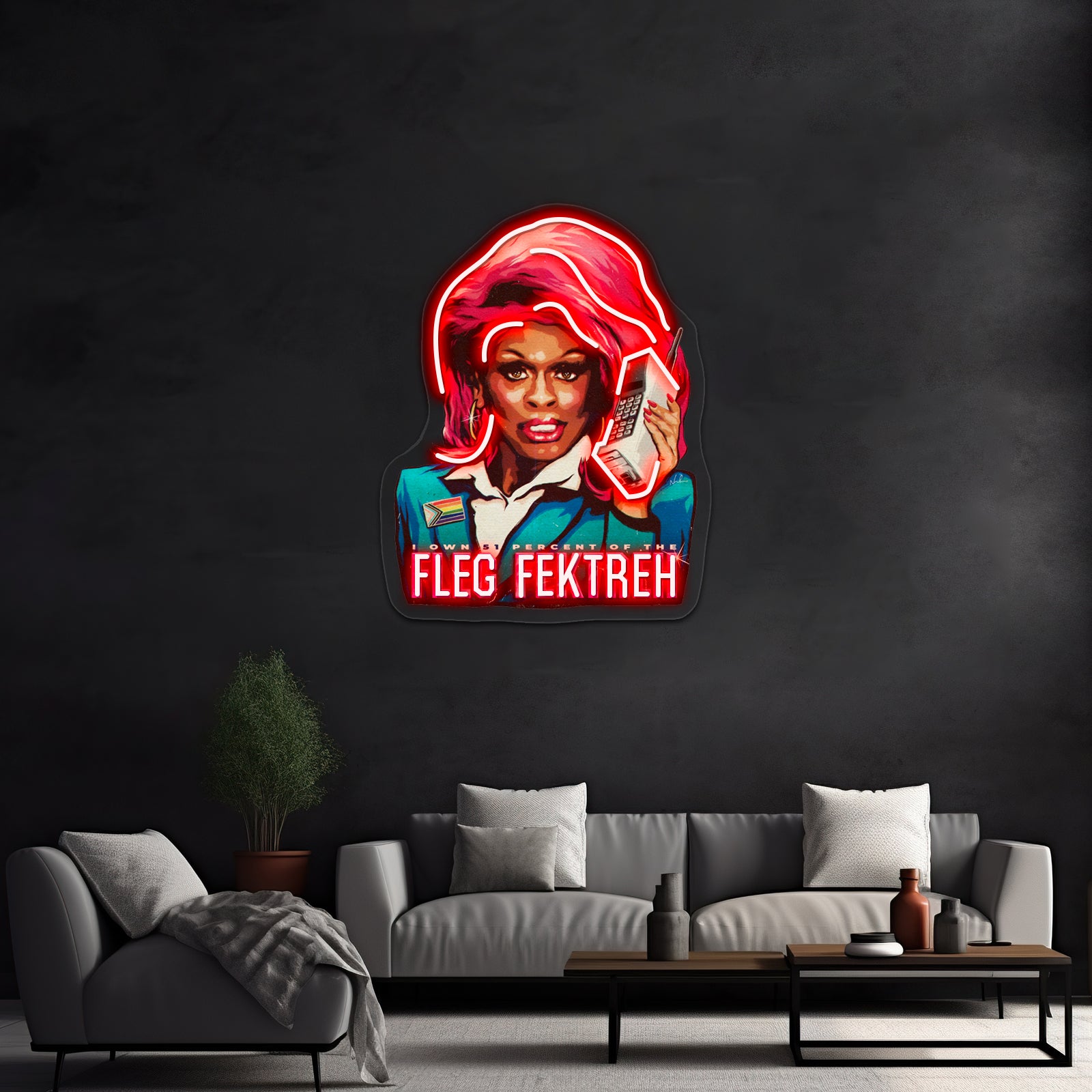 Fleg Fektreh Artwork Personalized Light Up Sign | Shineneon