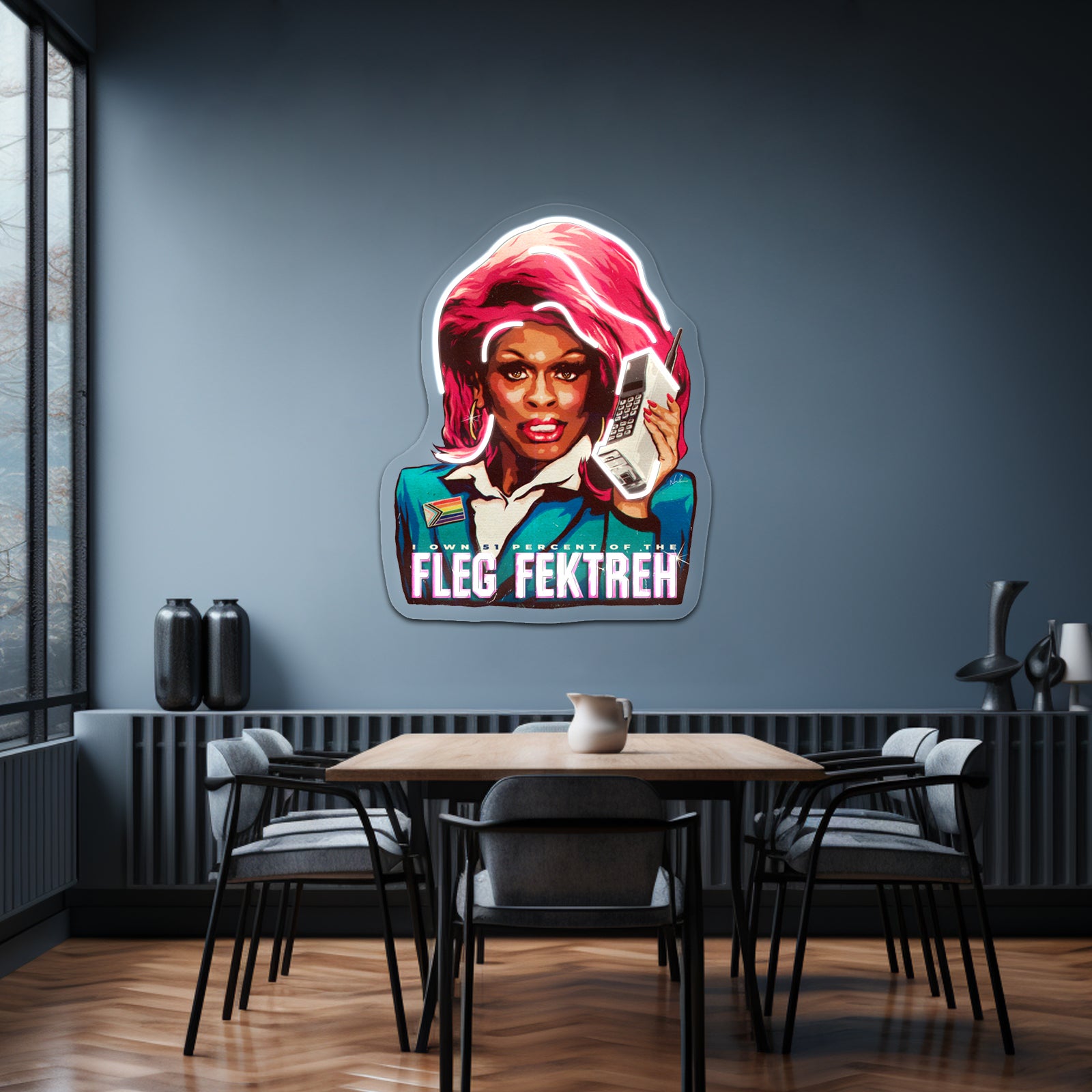 Fleg Fektreh Artwork Personalized Light Up Sign | Shineneon