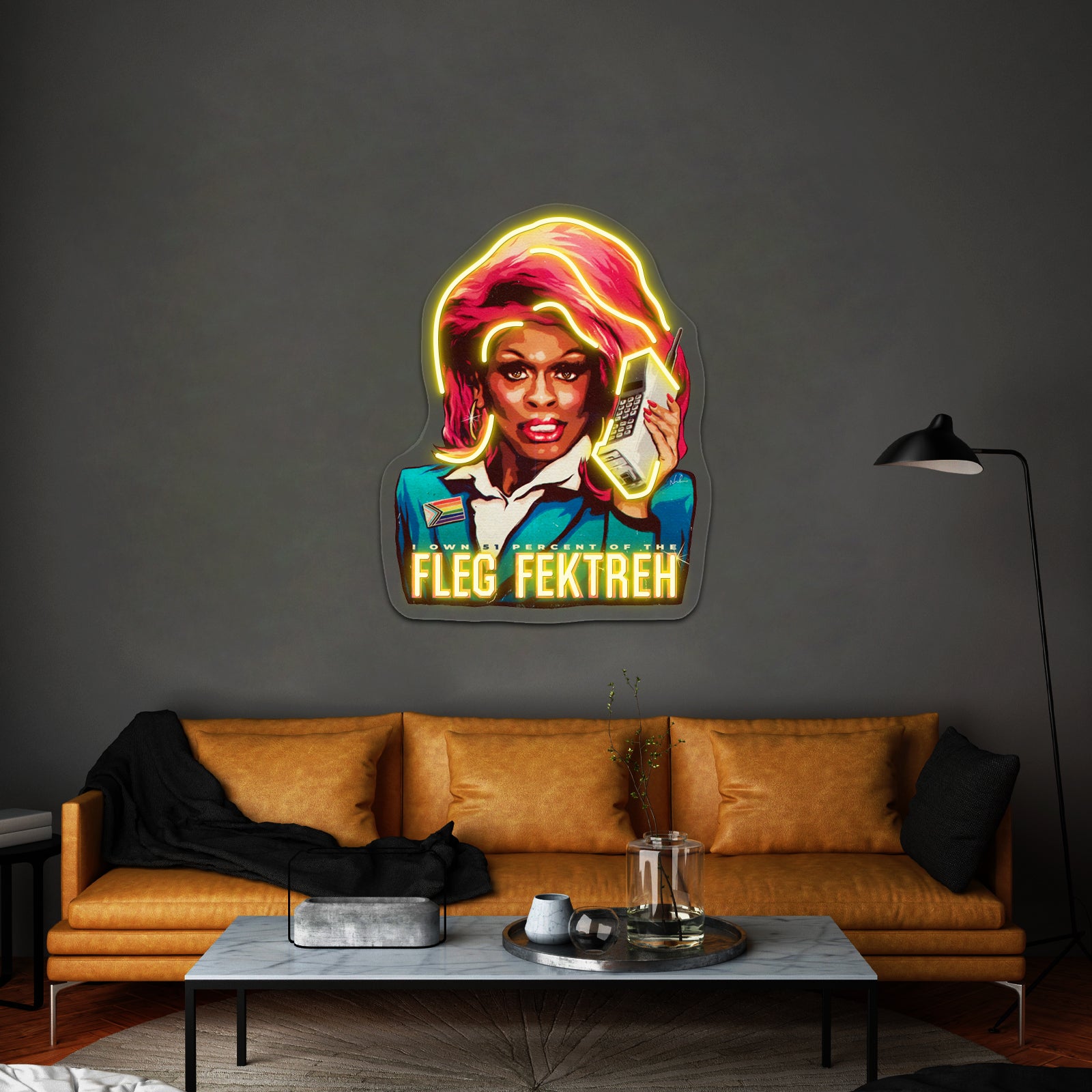 Fleg Fektreh Artwork Personalized Light Up Sign | Shineneon