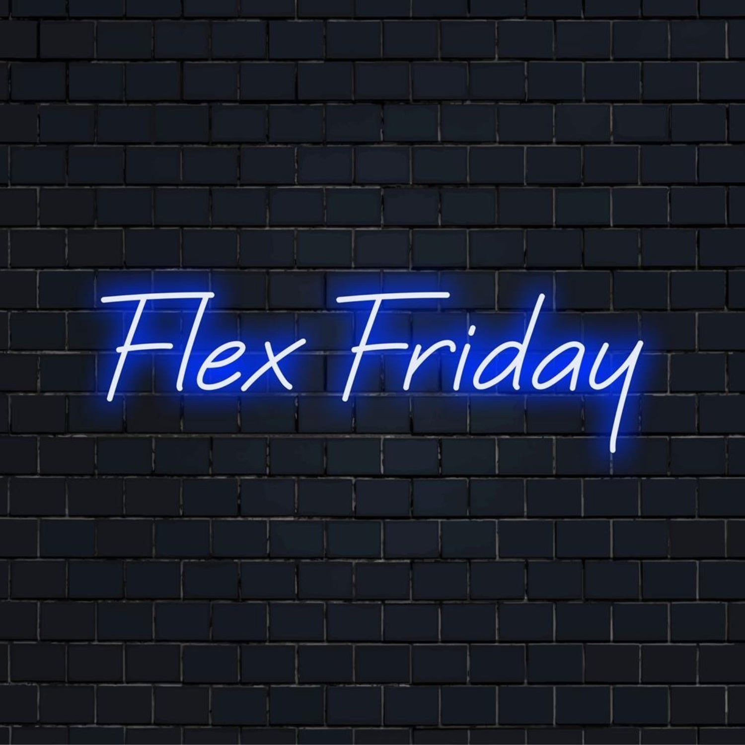 Flex Friday Blue Led Neon Sign For Office Studio Bar Decor | Shineneon
