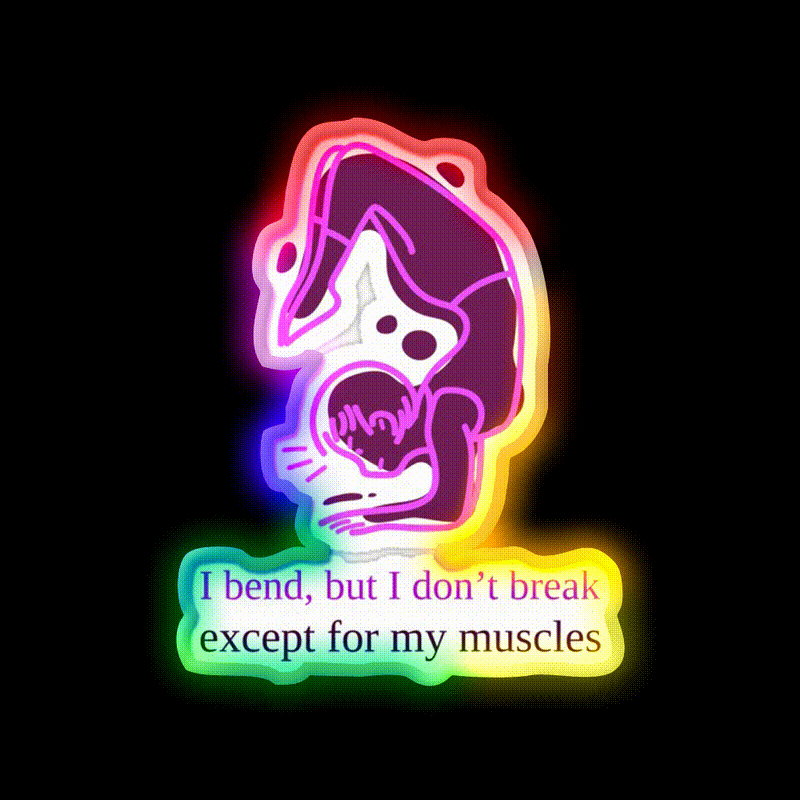 Flexible Yoga Led Neon Sign For Wellness Space Rgb Color