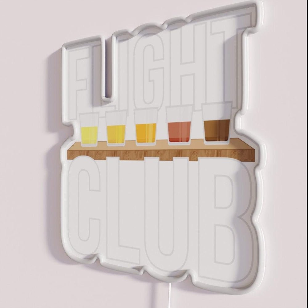 Flight Club Beer Drinker Rgb Led Neon Sign - Shineneon