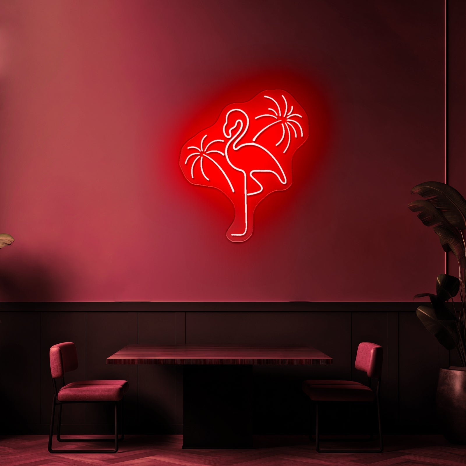 Floral Peace Sign Neon Light Signs For Room - Shineneon