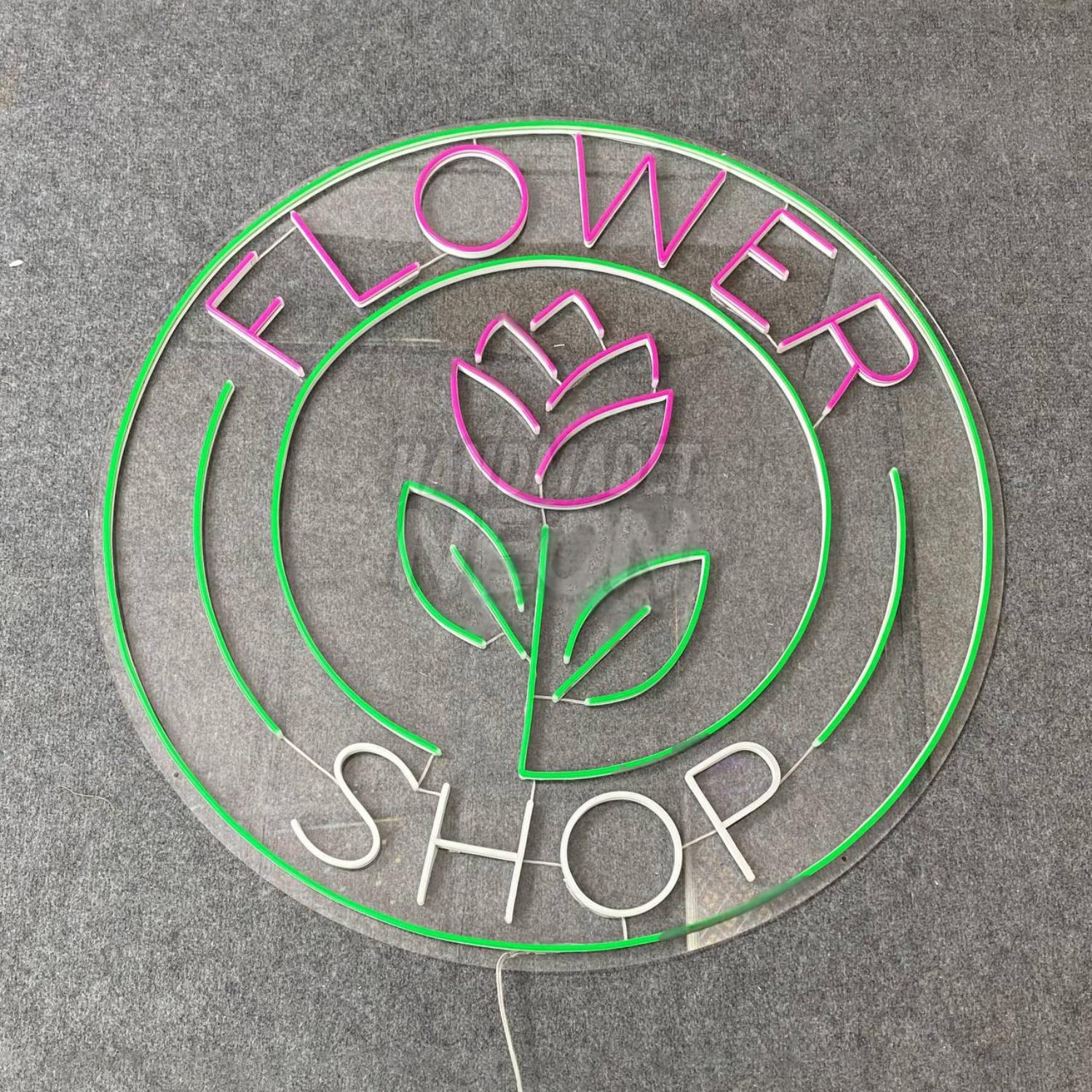 Floral Shop Led Neon Sign Welcome Glowing Signboard | Shineneon