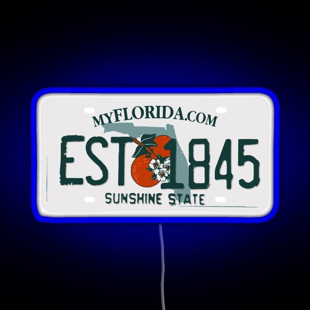 Florida Est 1845 Rgb Neon Sign - Shineneon