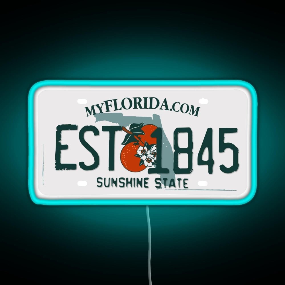 Florida Est 1845 Rgb Neon Sign - Shineneon
