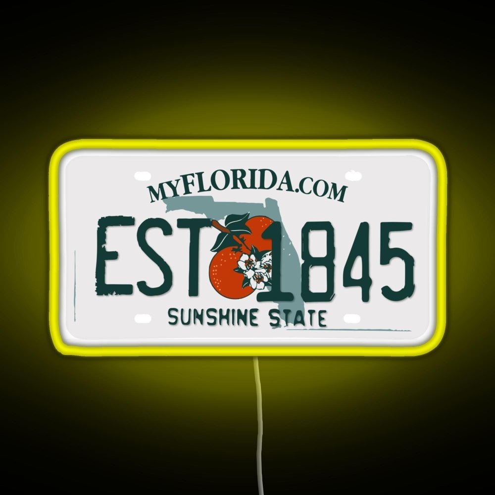Florida Est 1845 Rgb Neon Sign - Shineneon