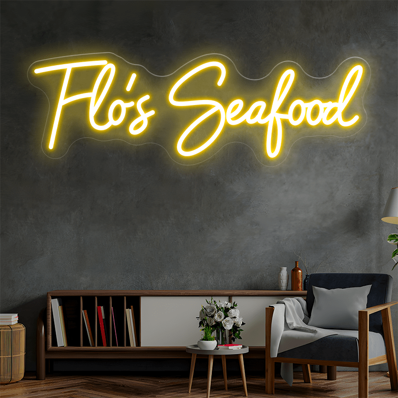 Flo's Seafood Custom Neon Sign - Shineneon