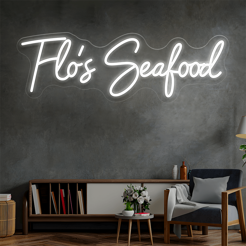 Flo's Seafood Custom Neon Sign - Shineneon