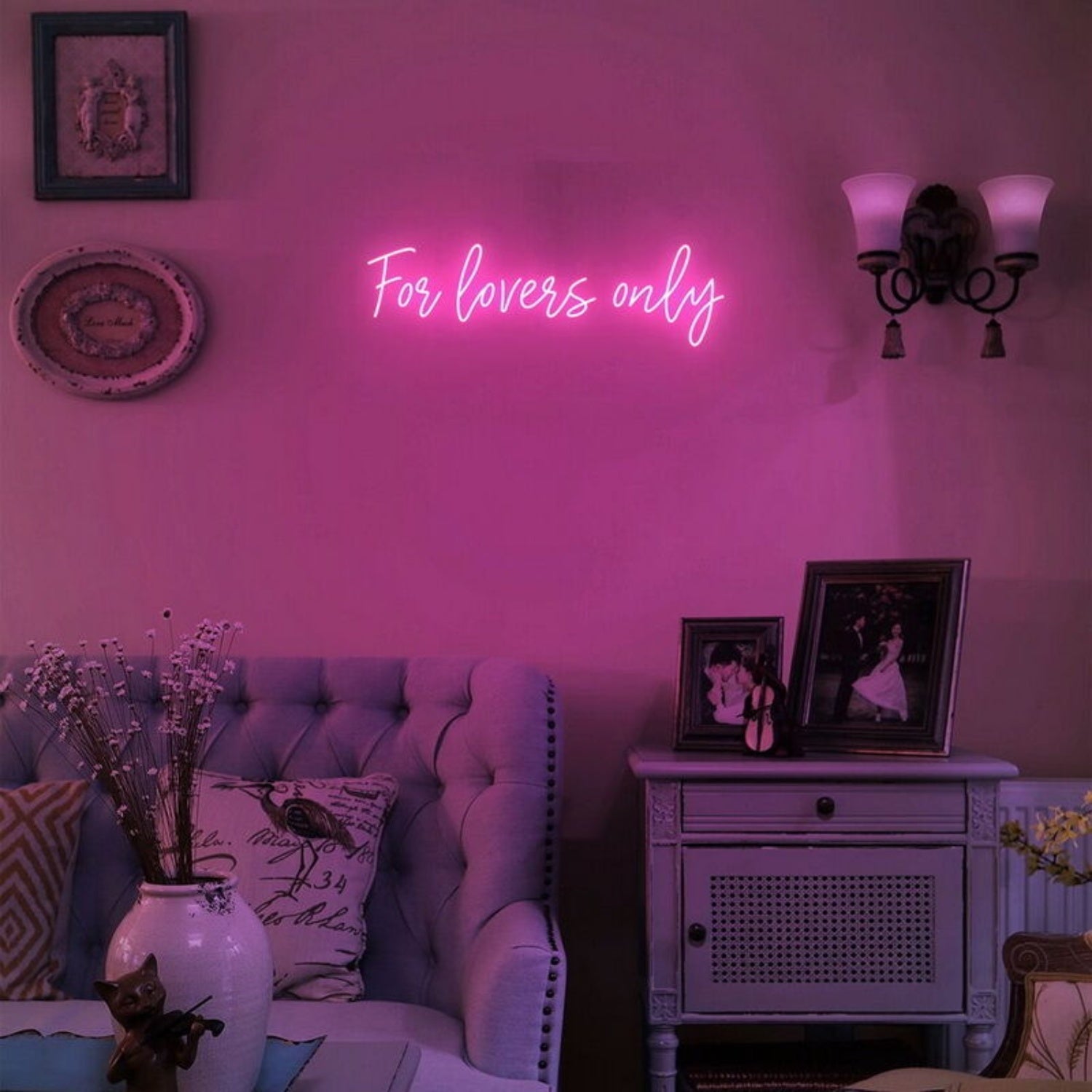 Flovers Only Led Neon Sign Fromantic And Fun Spaces - Shineneon