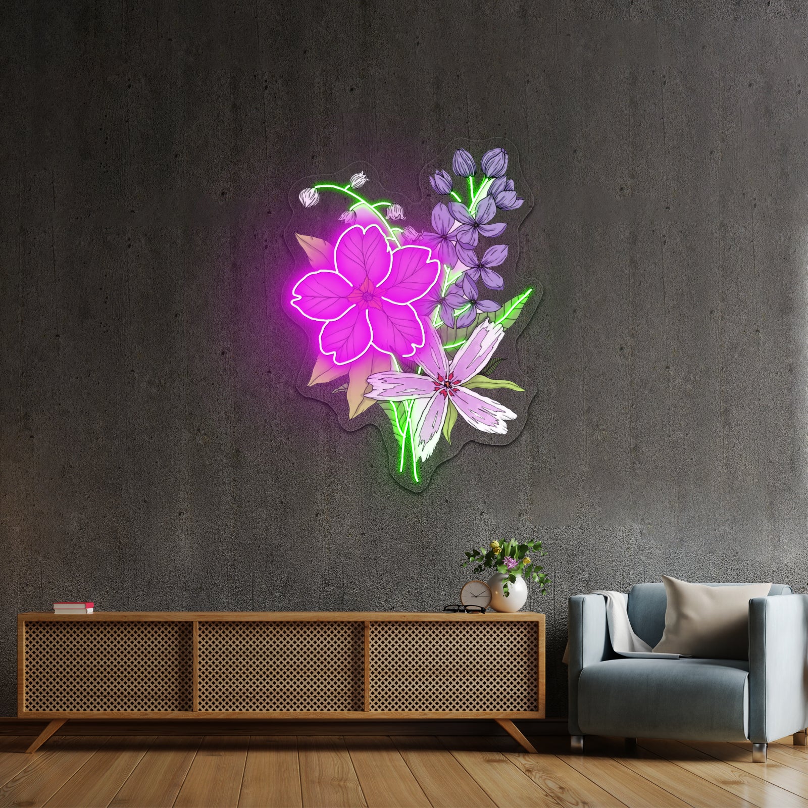 Flowerhol Artwork Personalized Light Up Sign - LED neon sign view 18