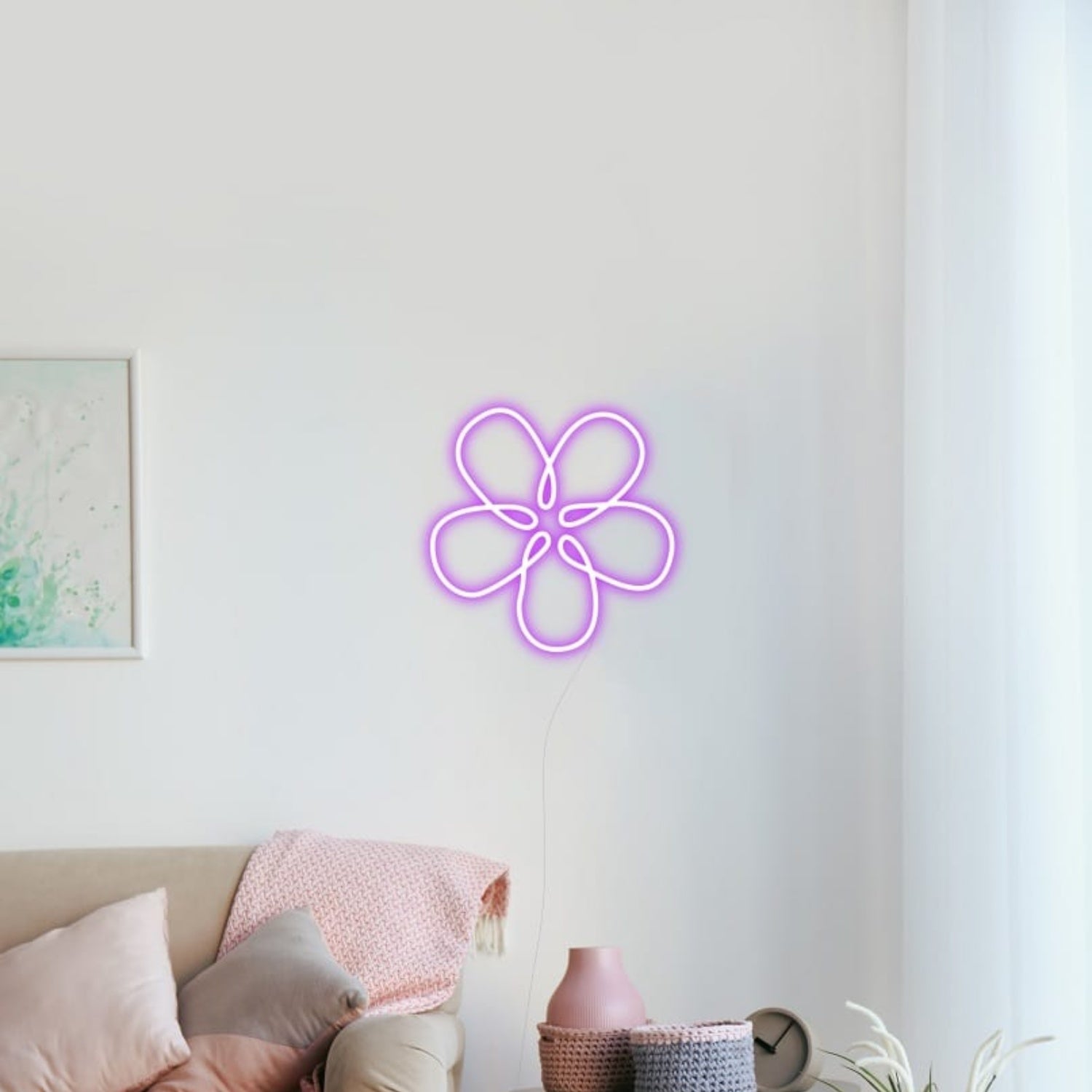 Flower Led Neon Sign Wall Art | Shineneon