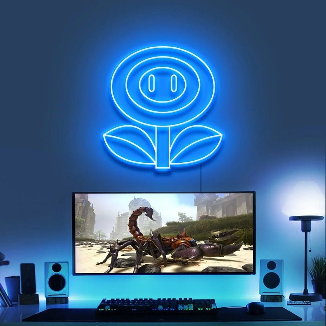 Flower Power Gaming Led Sign Business Neon Sign - Shineneon