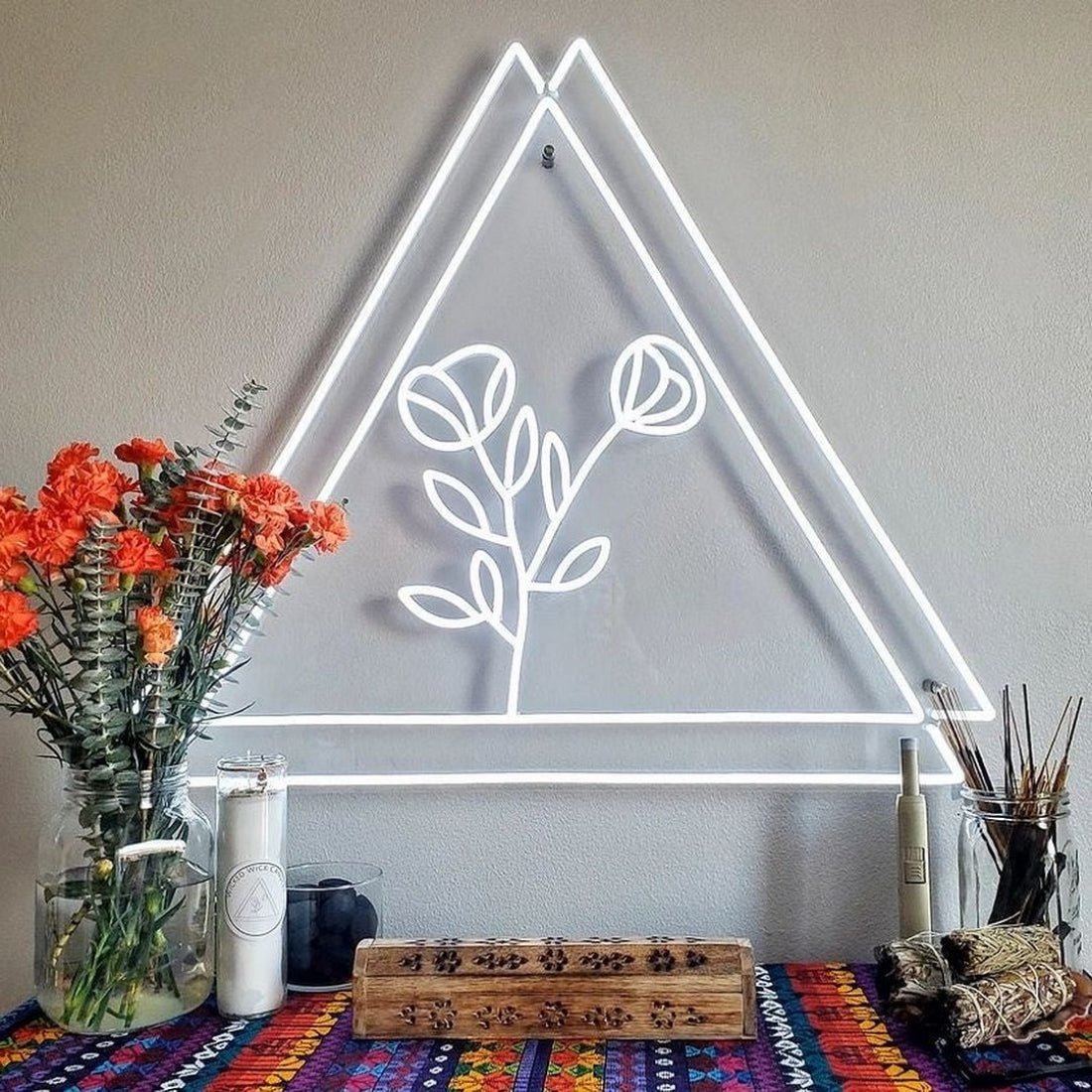 Flower Wall Art Led Sign Business Neon Signs - Shineneon