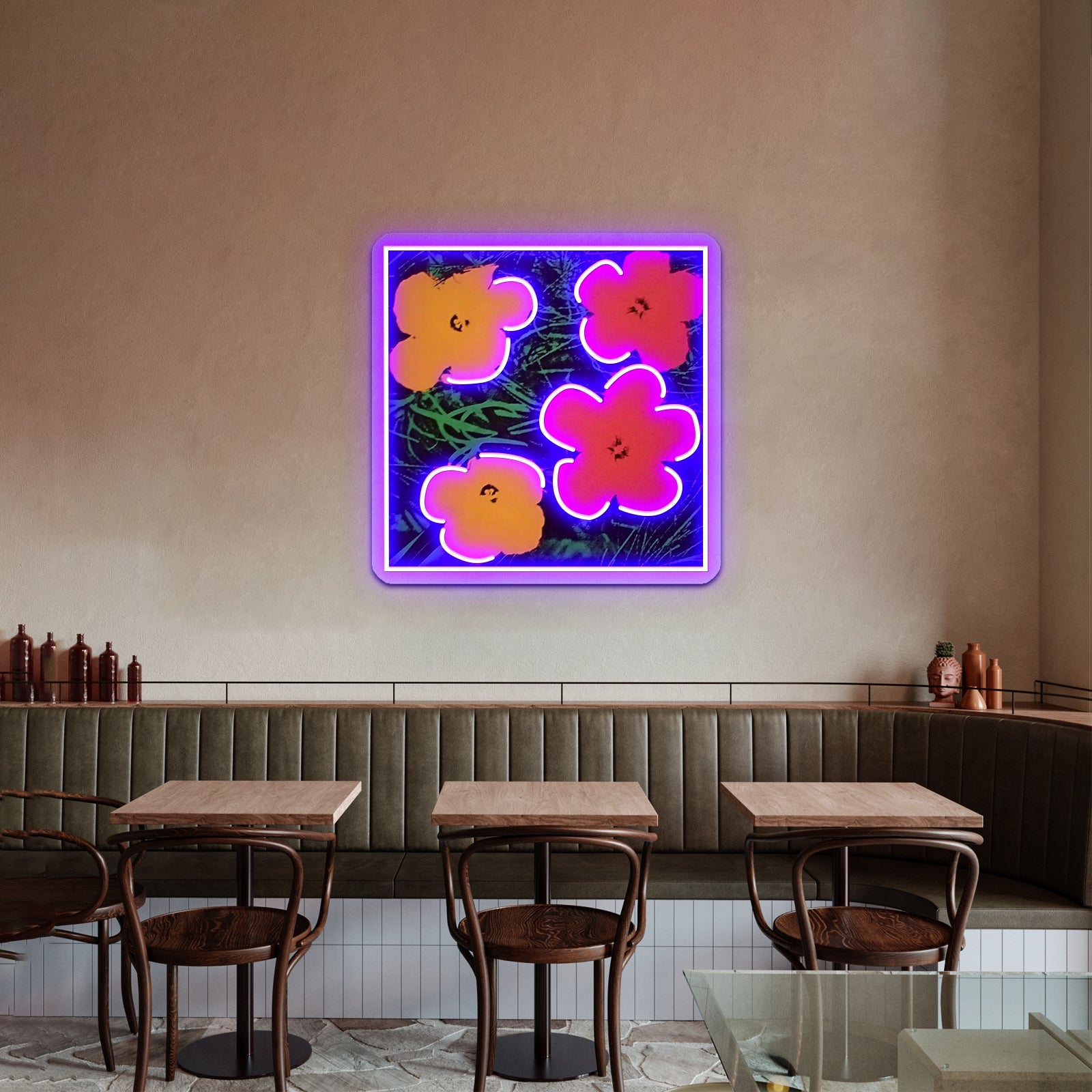 Flowers Wrapping Books Neon Signs For Sale - Shineneon
