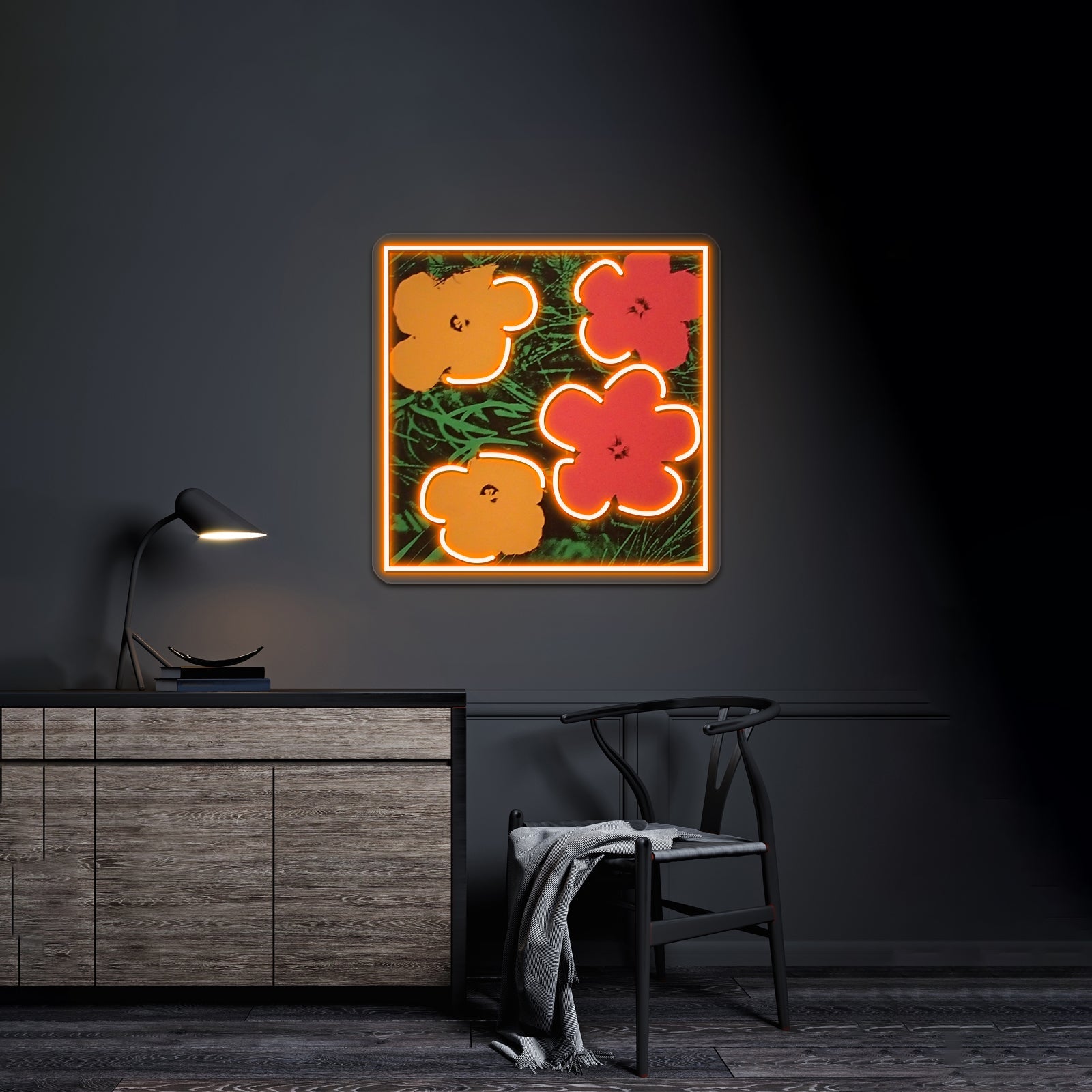 Flowers Wrapping Books Neon Signs For Sale - Shineneon