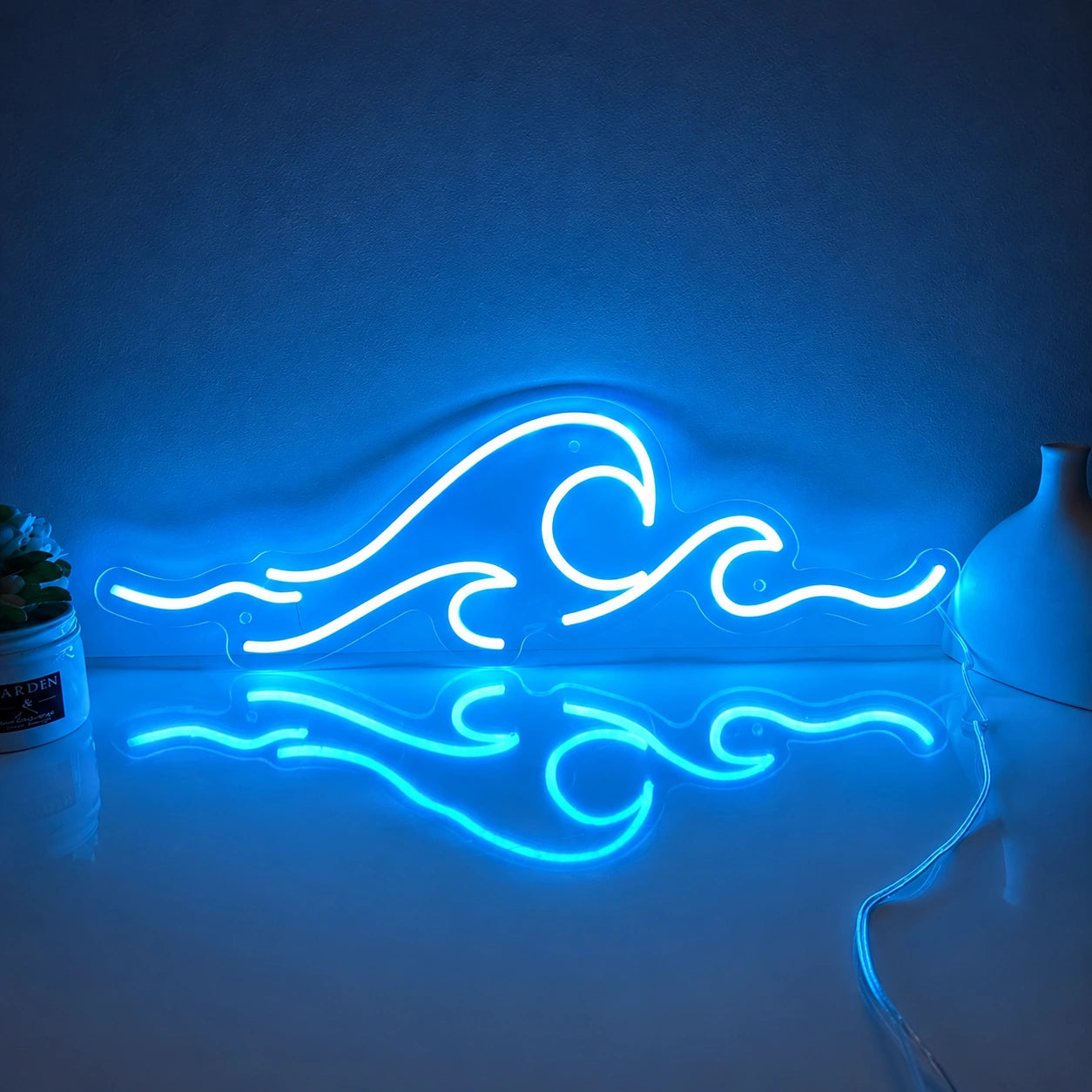 Flowing Wave Line Neon Sign LED Neon Sign high-converting product image