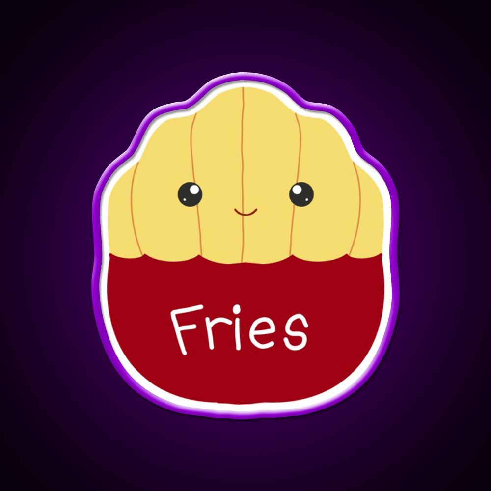 Floyd The French Fries Fast Food Led Neon Sign For Burger Place Rgb Color - Shineneon