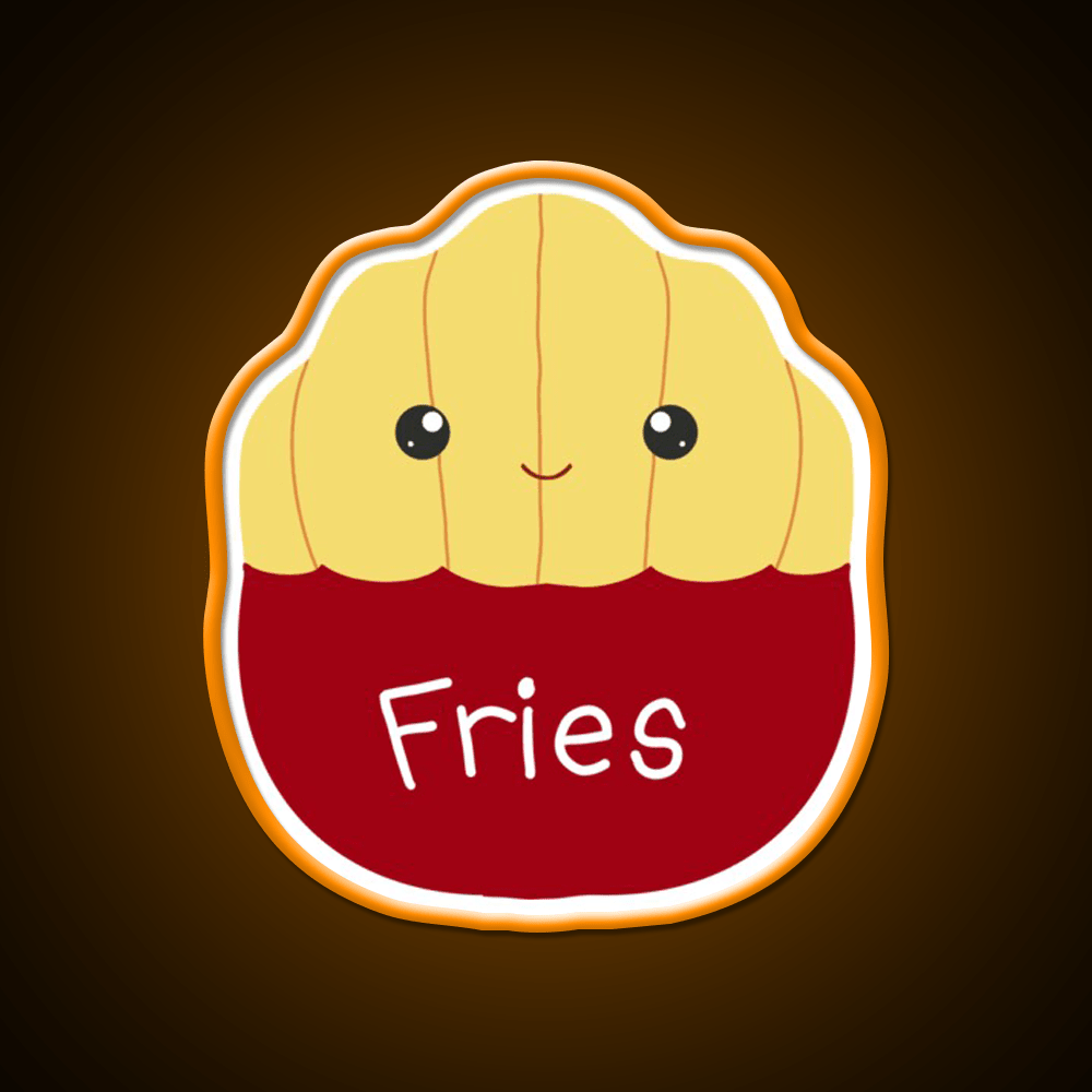 Floyd The French Fries Fast Food Led Neon Sign For Burger Place Rgb Color - Shineneon