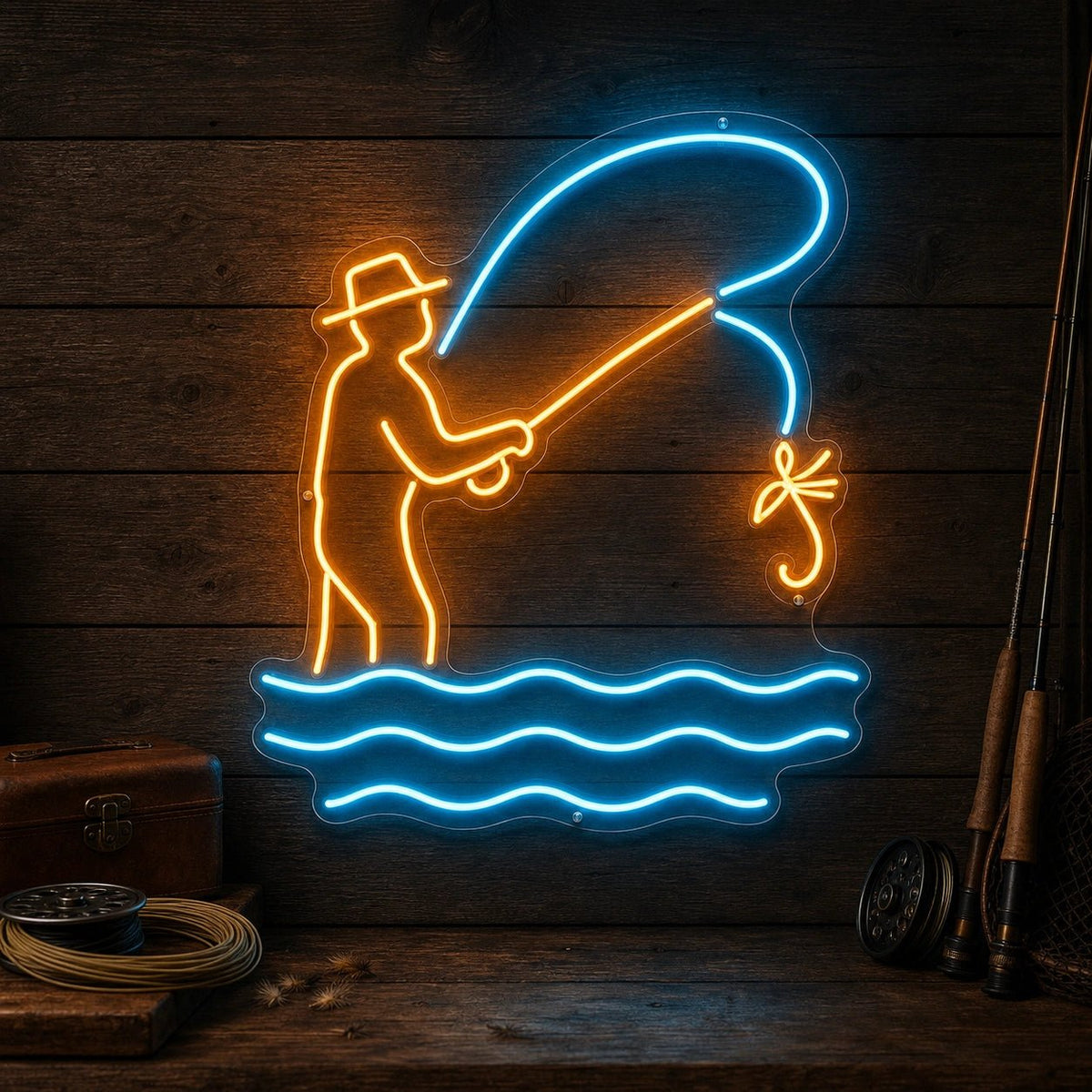 Fly Fishing LED Neon Sign - Shineneon