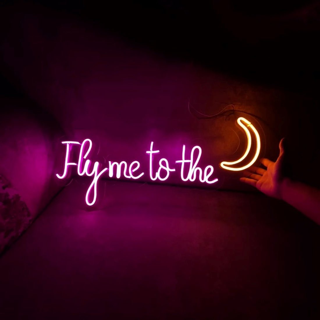 Fly To The Moon Led Sign Business Neon Sign - Shineneon