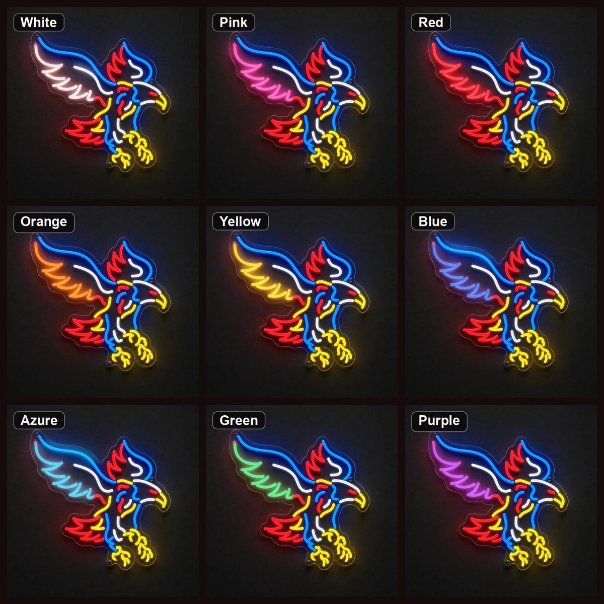 Flying Eagle With Talons LED Neon Sign - Shineneon