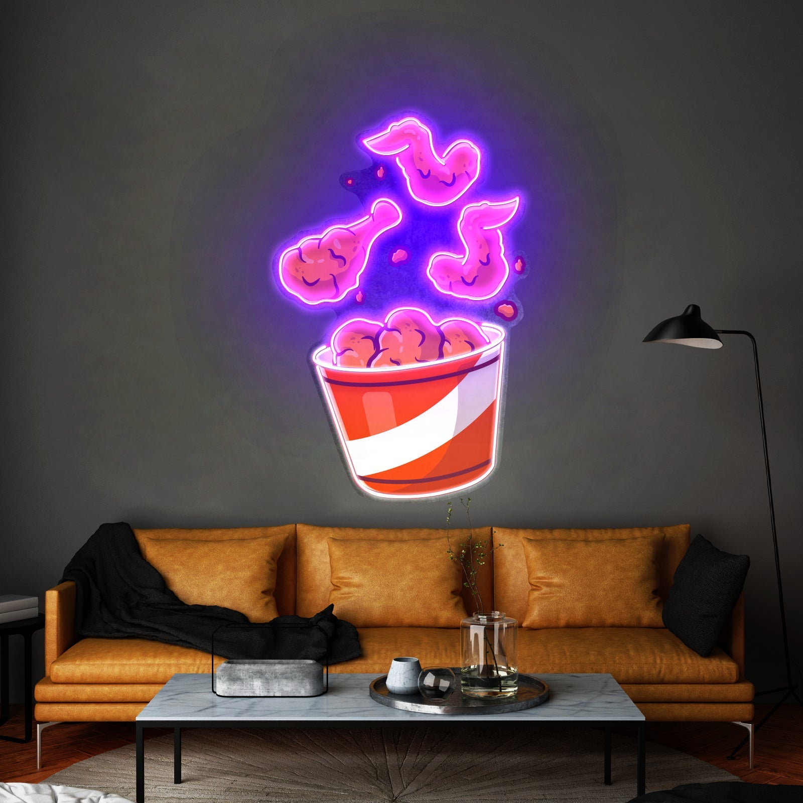 Flying Fried Chicken Led Neon Sign Light Custom Led Signs - Shineneon