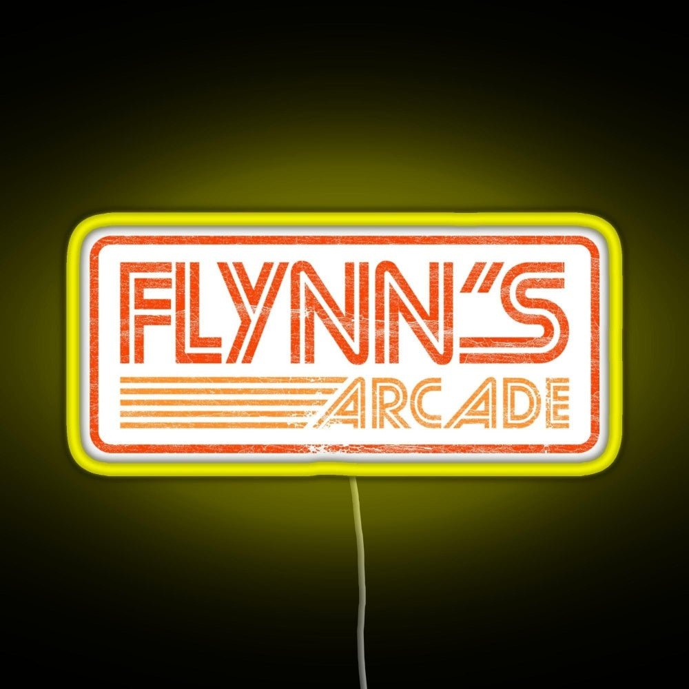 Flynn S Arcade 80s Retro Rgb Led Neon Sign Pop Wall Art - Shineneon