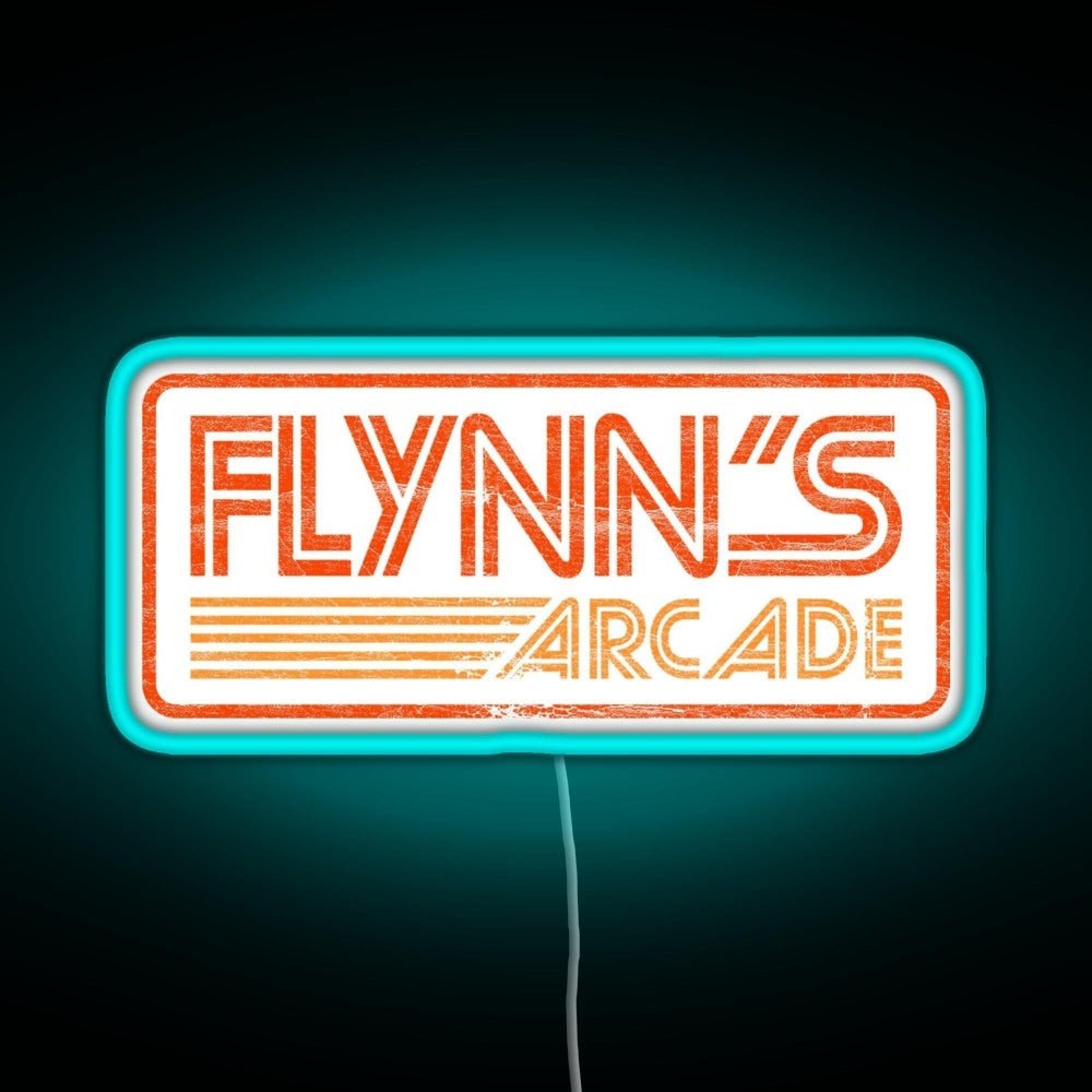 Flynn S Arcade 80s Retro Rgb Led Neon Sign Pop Wall Art - Shineneon