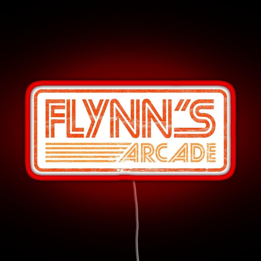 Flynn S Arcade 80s Retro Rgb Led Neon Sign Pop Wall Art - Shineneon