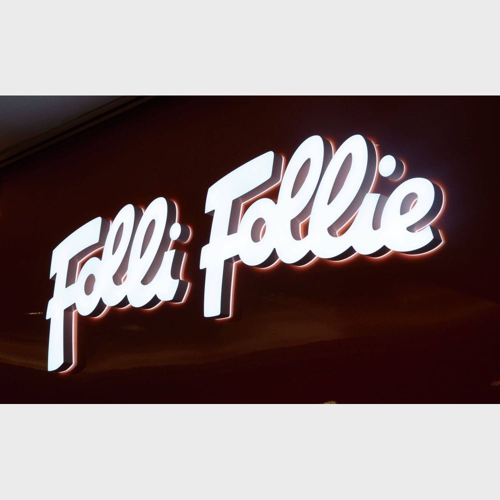 Follie Follie 3D Frontlit And Backlit Channel Letter Led Light Sign - Shineneon