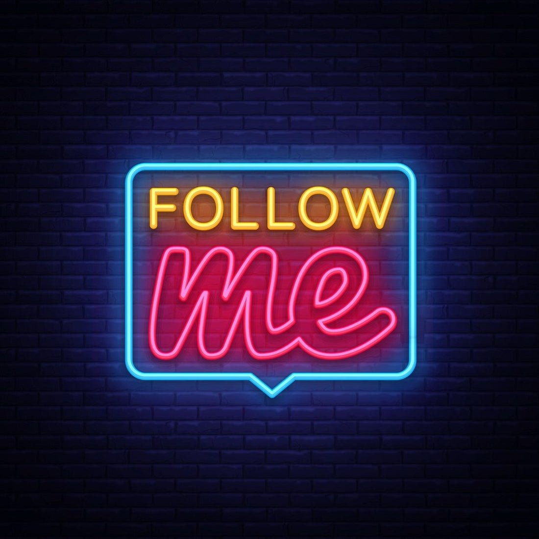 Follow Me Text Led Sign Business Neon Sign - Shineneon