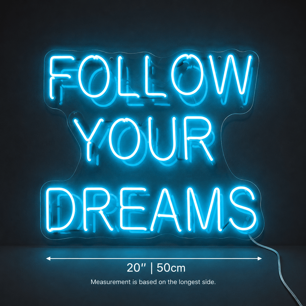 Follow Your Dreams LED Neon Sign Wall Neon Sign - Shineneon