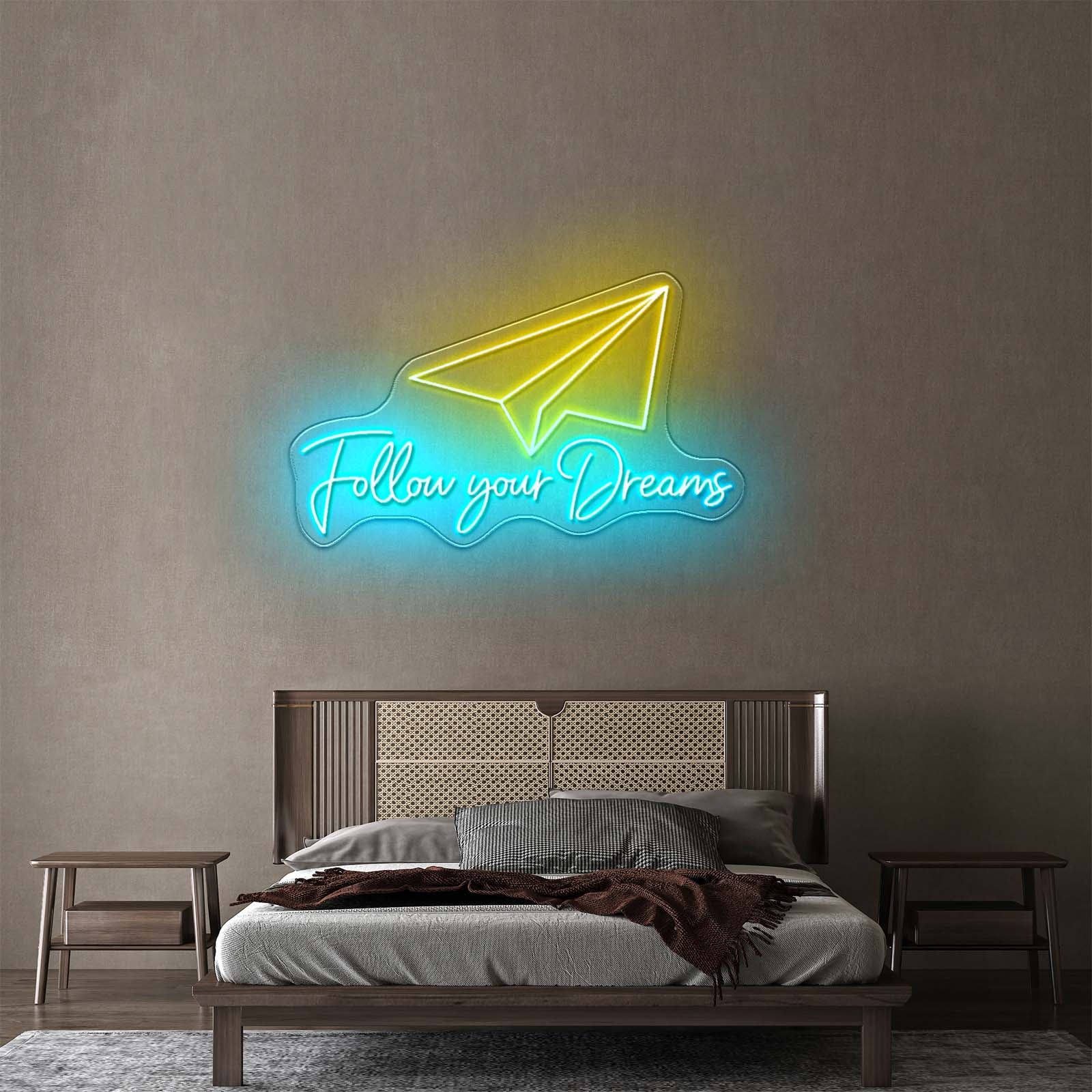 Fountain Pen Artwork Personalized Light Up Sign