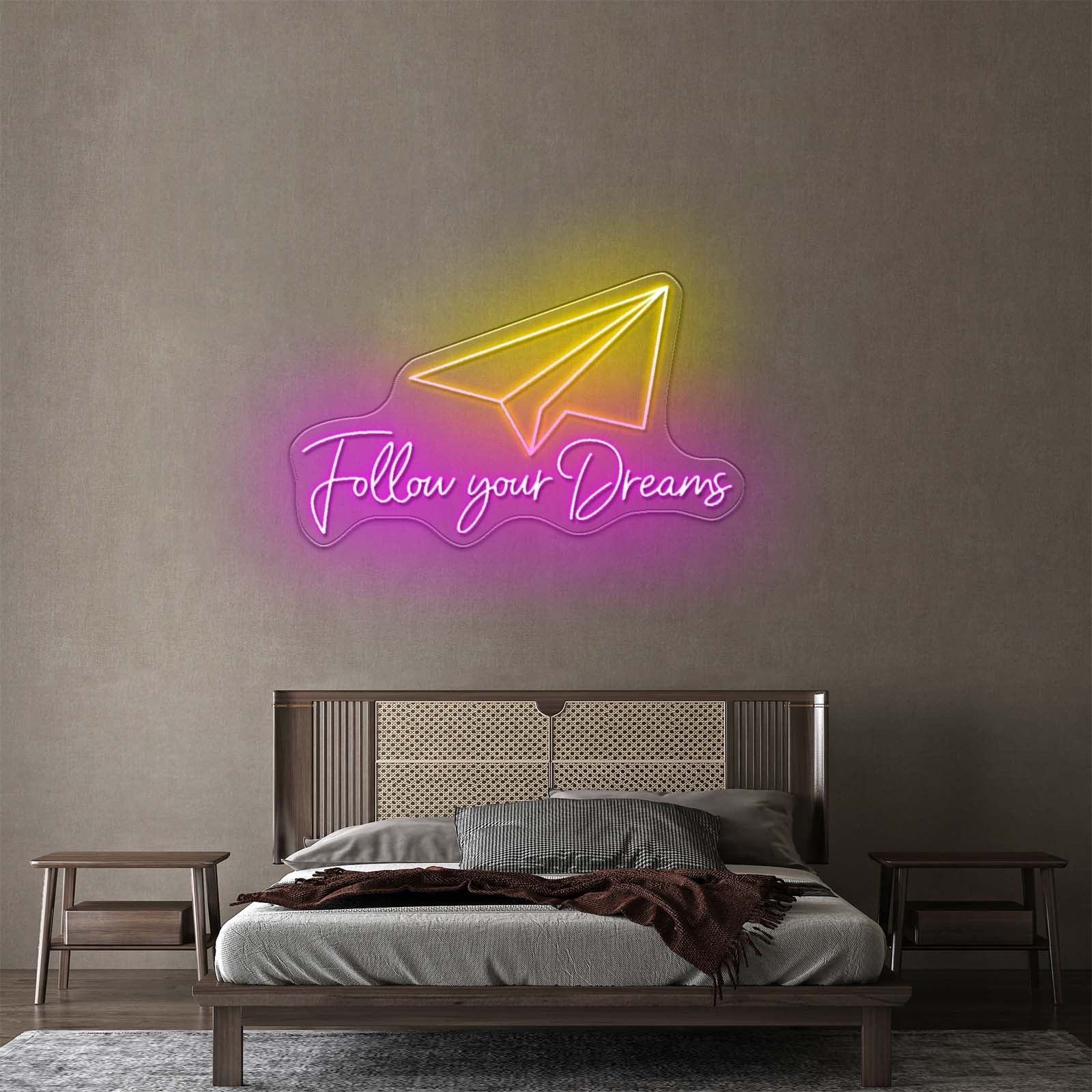 Fountain Pen Artwork Personalized Light Up Sign