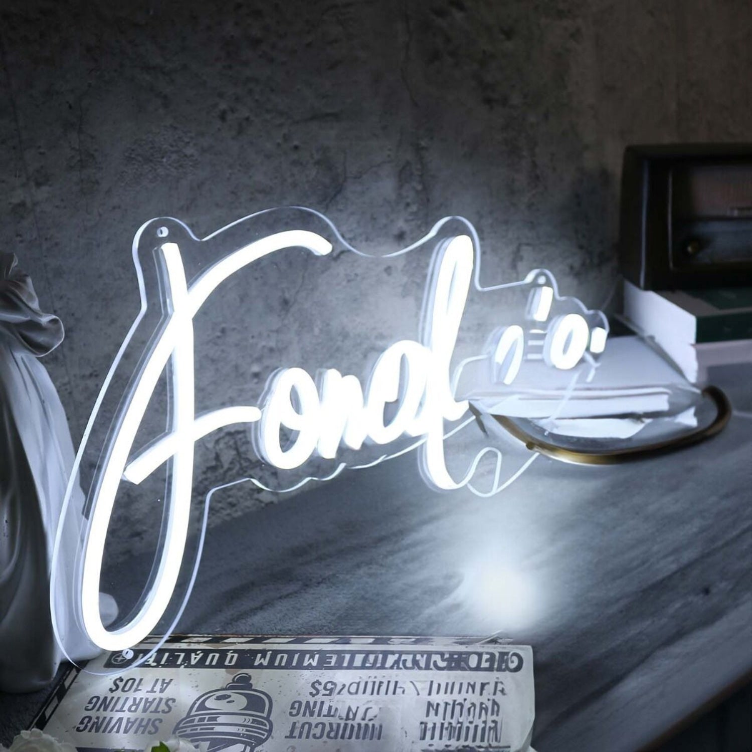 Fonderia White Led Neon Sign - Shineneon