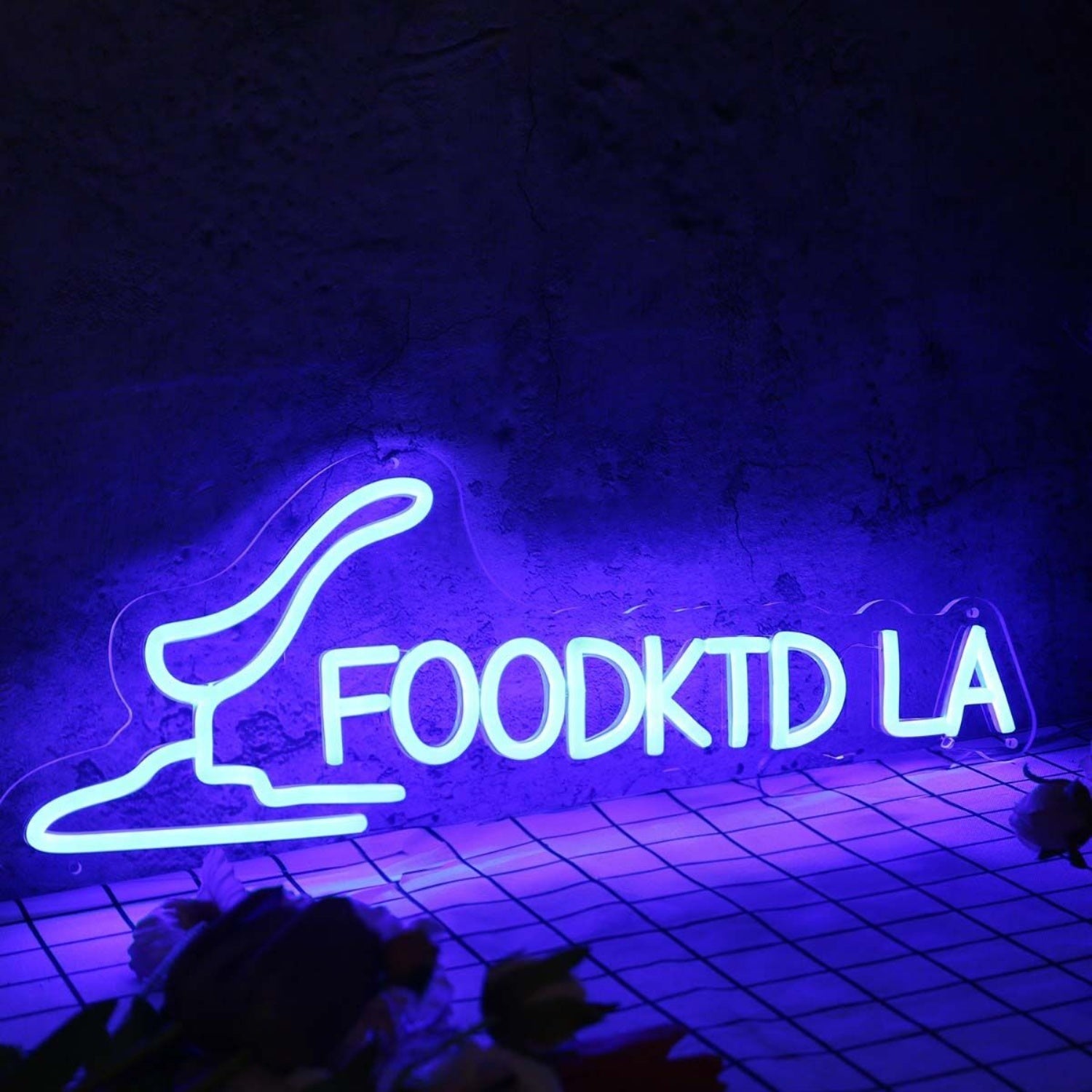 Food Kid La Blue Led Neon Sign - Shineneon