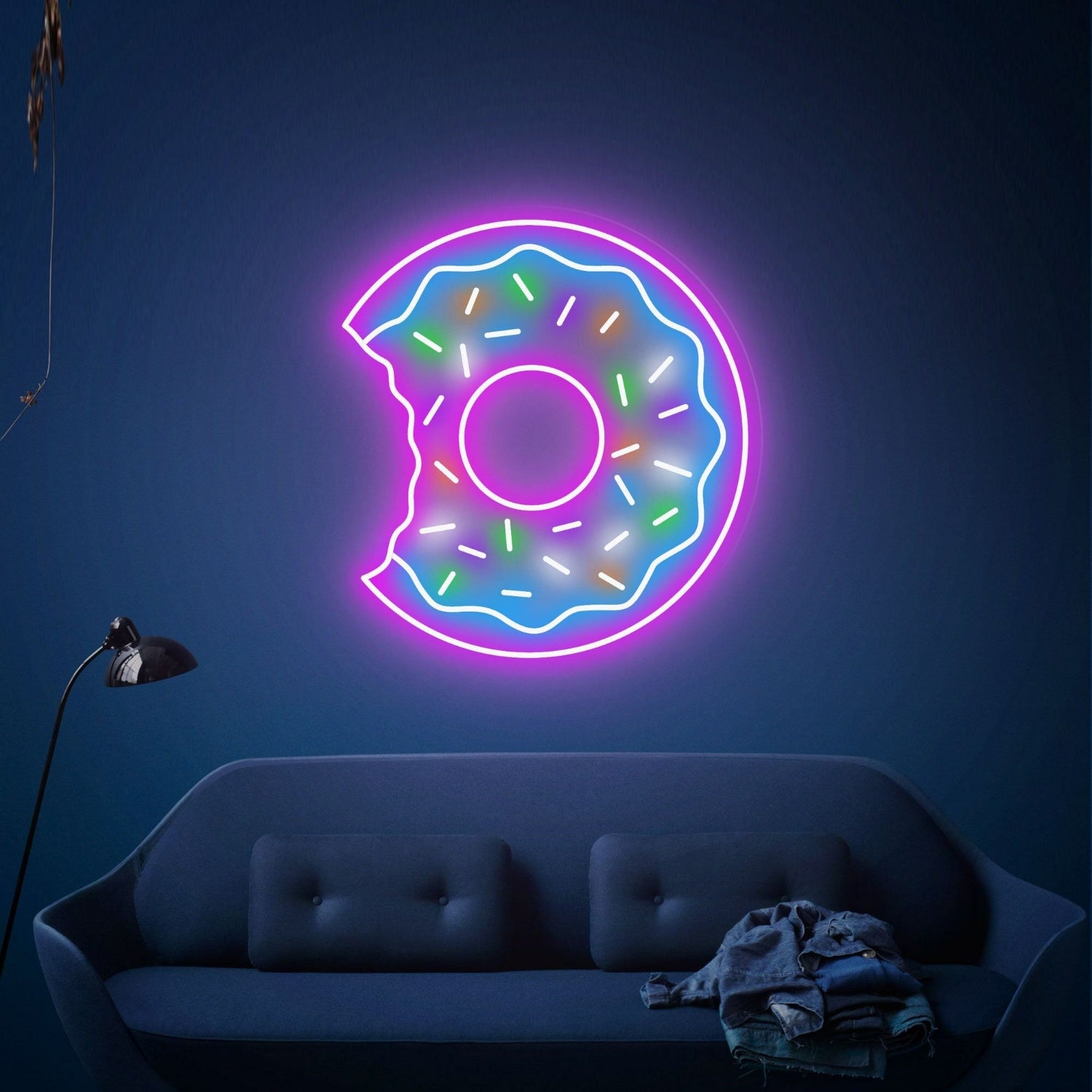 Food Neon Sign Sweet Donuts Sign Coffee Bar Sign Pink Led Light Dessert | Shineneon