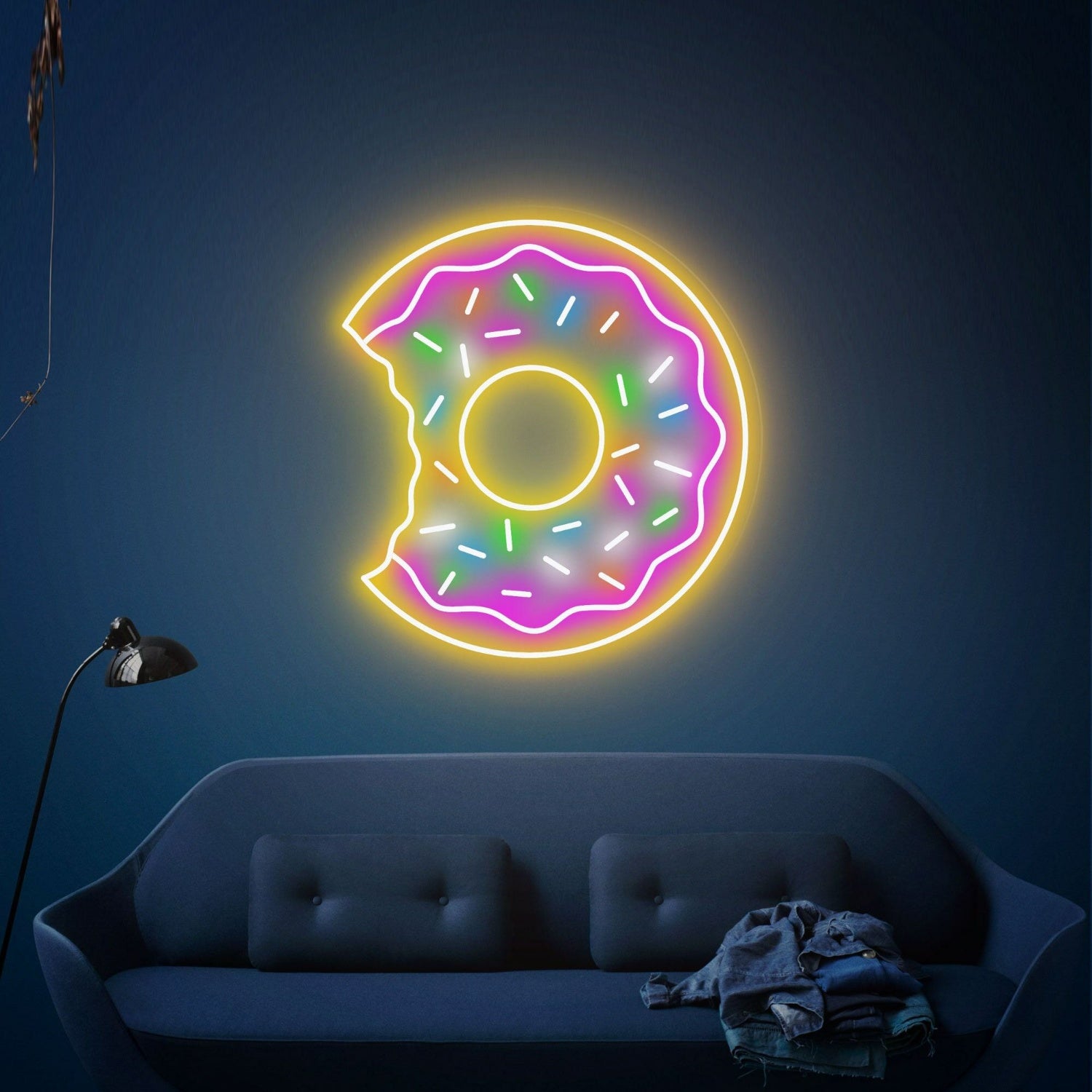 Food Neon Sign Sweet Donuts Sign Coffee Bar Sign Pink Led Light Dessert | Shineneon