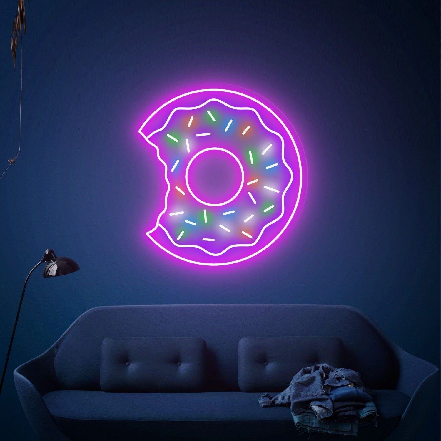 Food Neon Sign Sweet Donuts Sign Coffee Bar Sign Pink Led Light Dessert | Shineneon