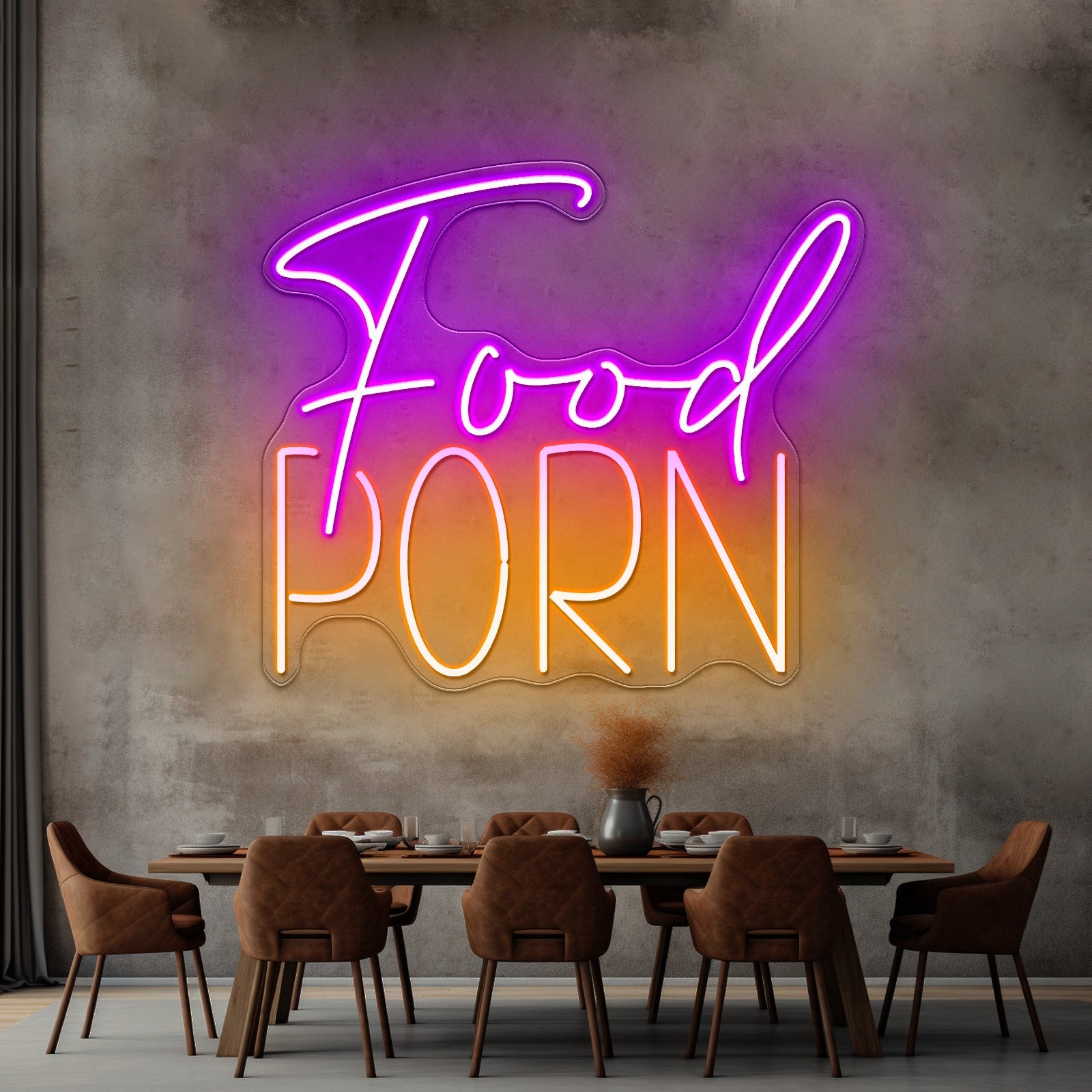 Food Porn Led Neon Sign Restaurant Led Neon Signs - Shineneon