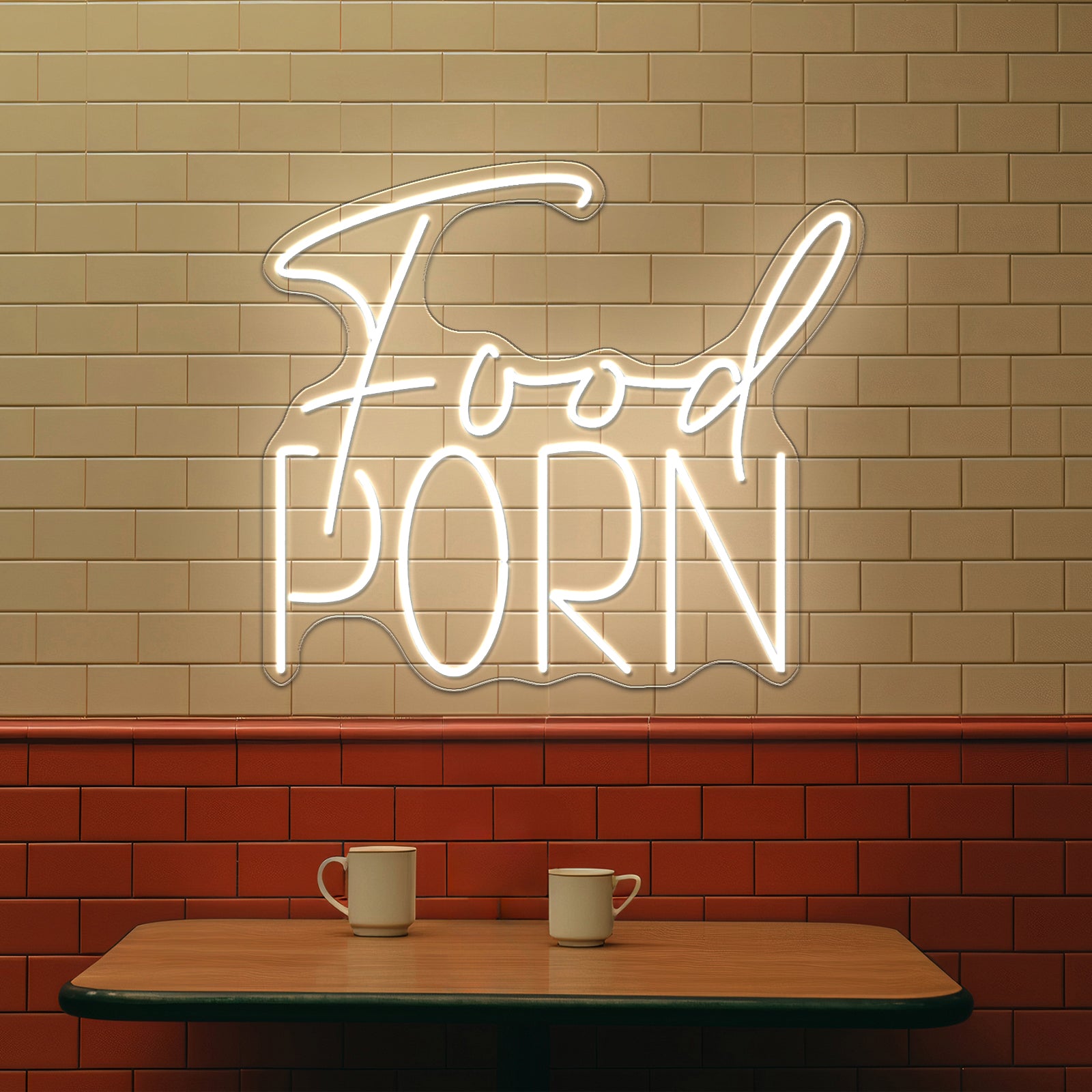 Food Porn Led Neon Sign Restaurant Led Neon Signs