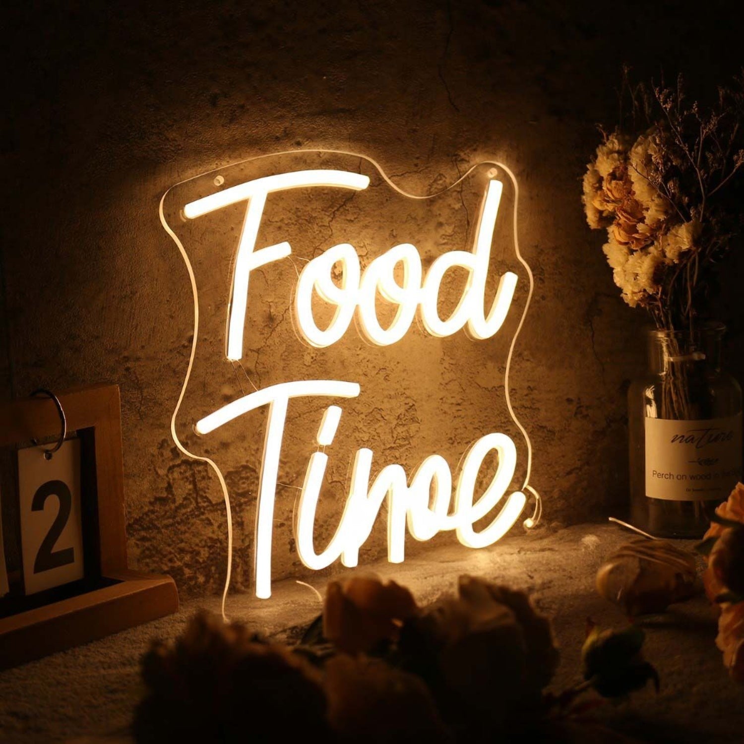 Food Time Yellow Custom Led Neon Sign - Shineneon