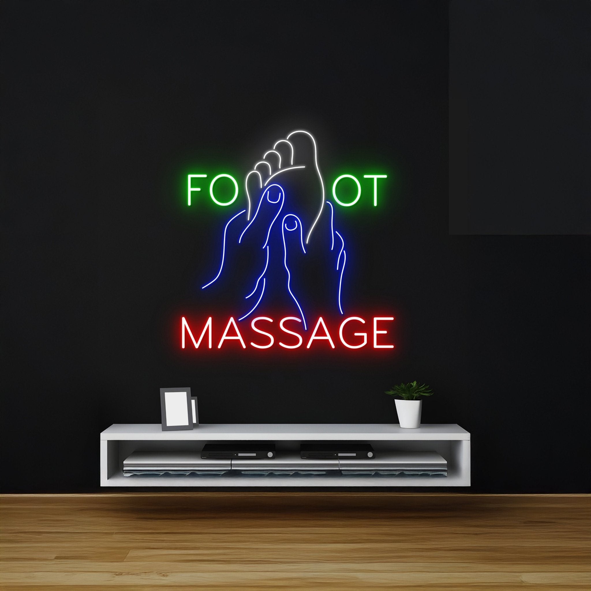 Foot Massage Neon Sign Business Wall Decor - Shineneon