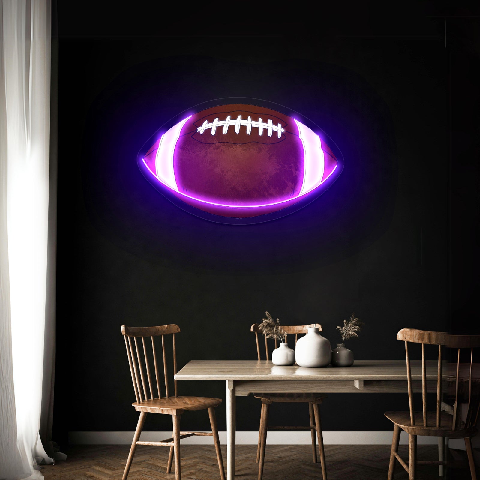 Football Fall Neon Signs For Sports Kids Room Decor
