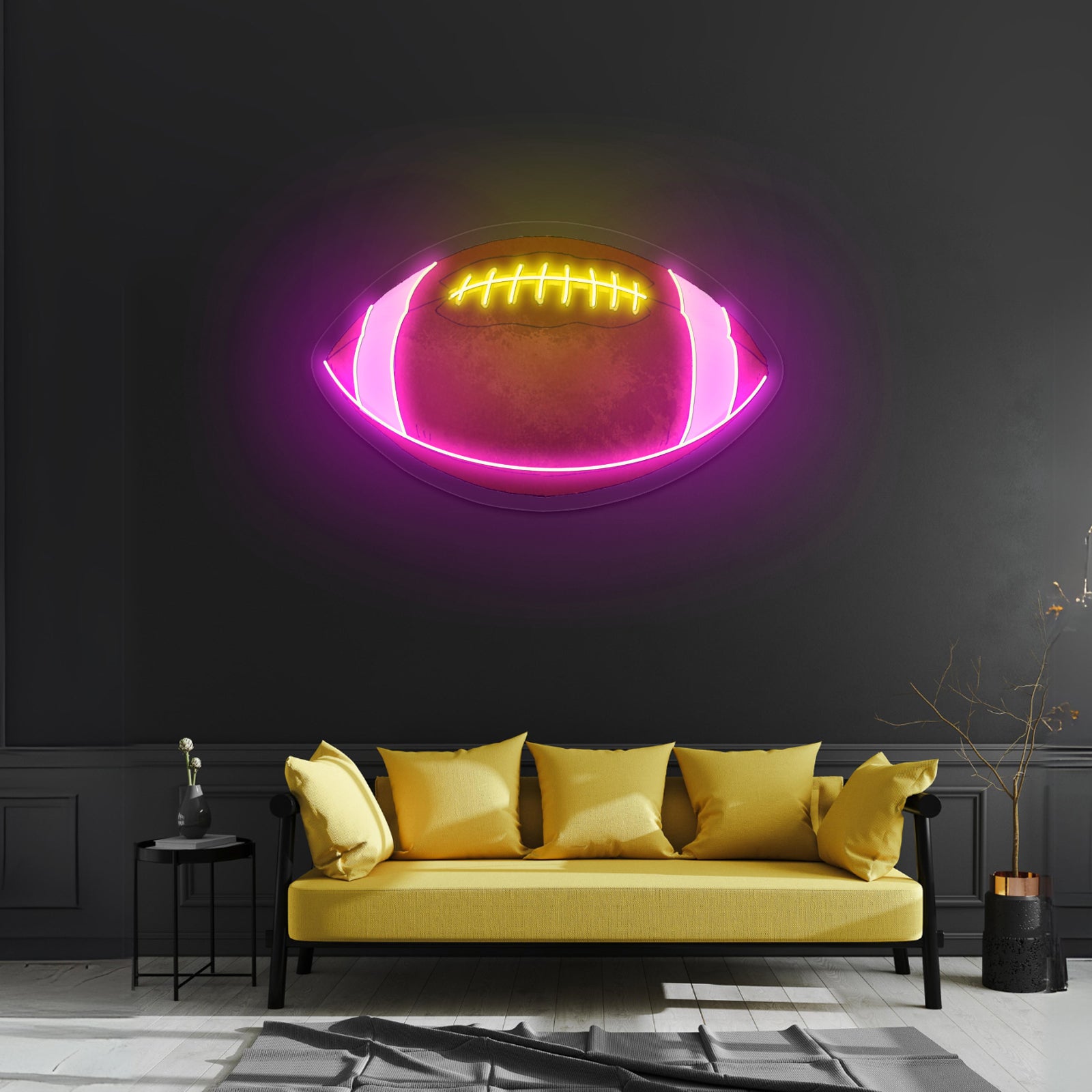 Football Fall Neon Signs For Sports Kids Room Decor