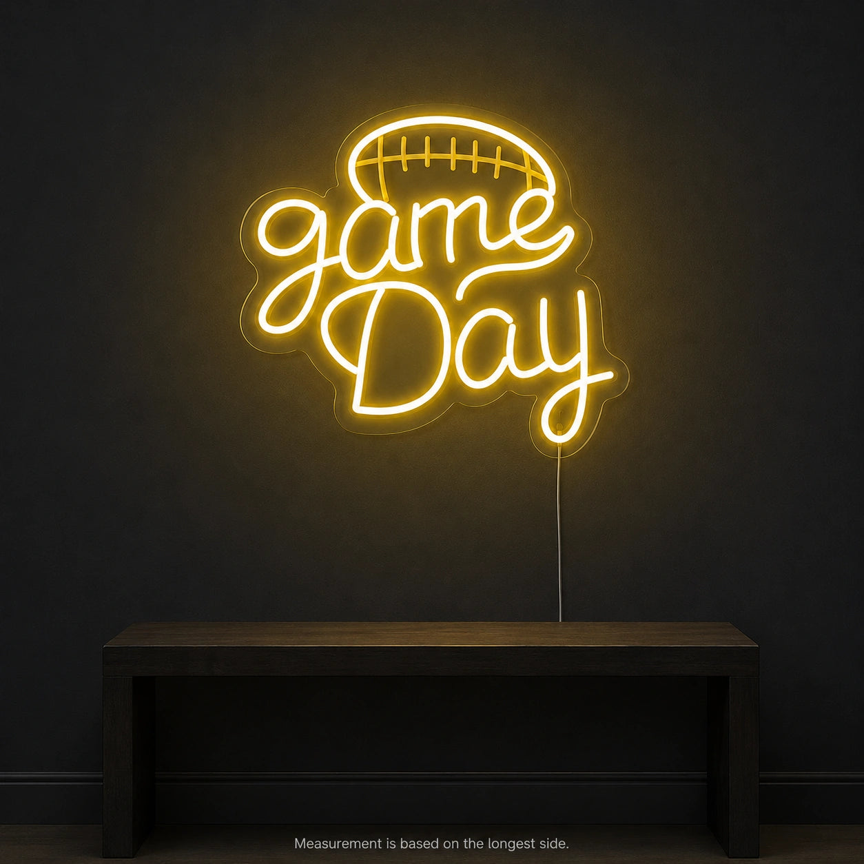 Football Game Day LED Neon Sign color grid